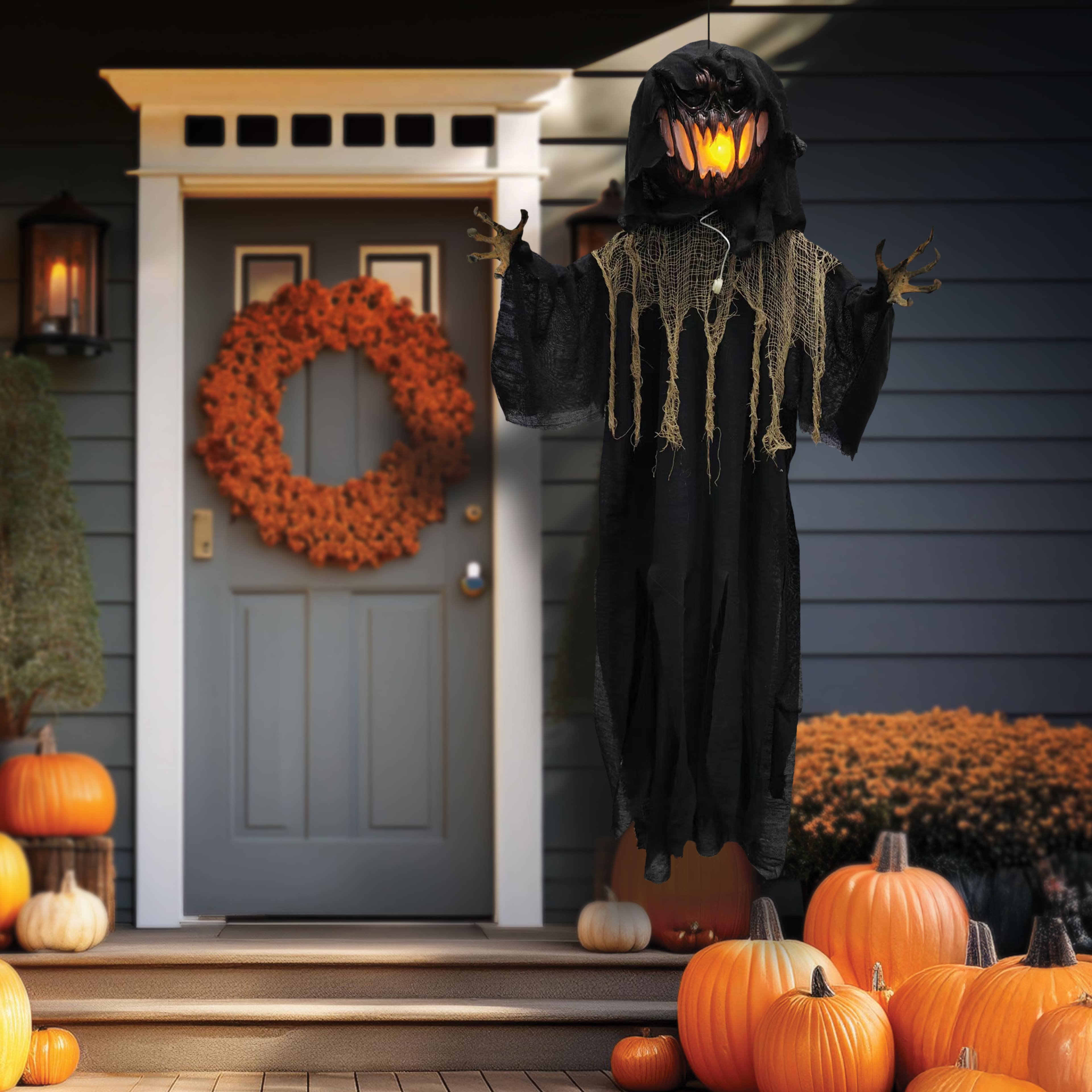 5ft. Hanging Pumpkin Reaper by Ashland®