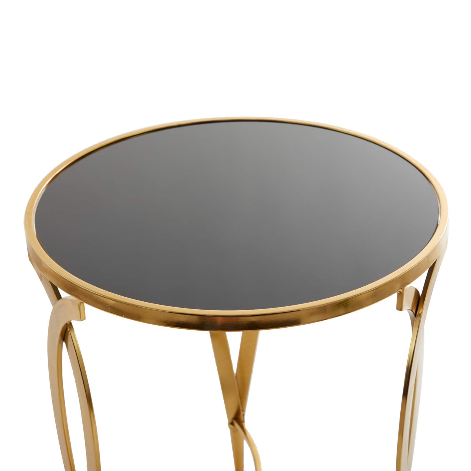 Black Metal Contemporary Accent Table 27" x 20" x 20"