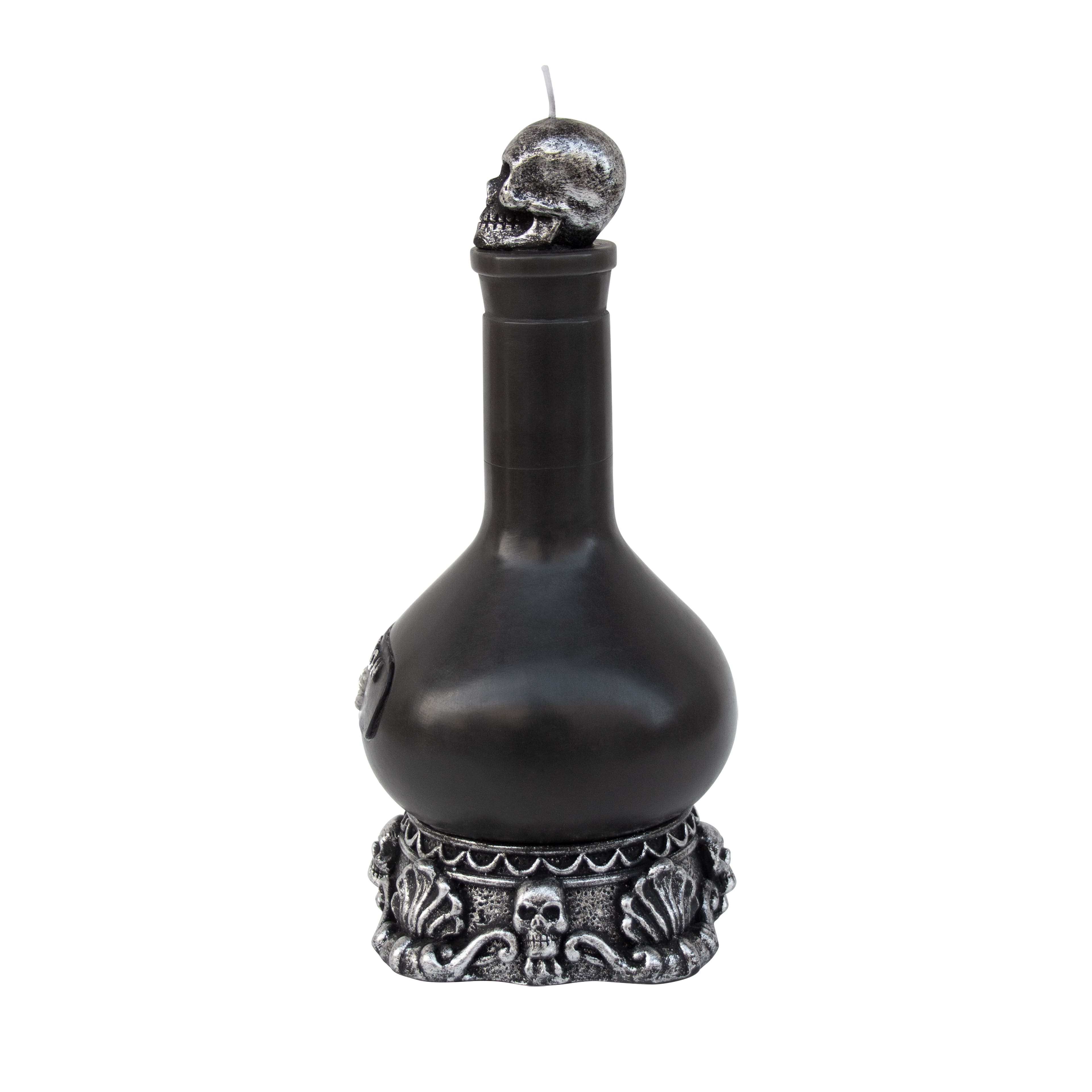 7.5" Black Potion Bottle Unscented Candle by Ashland®