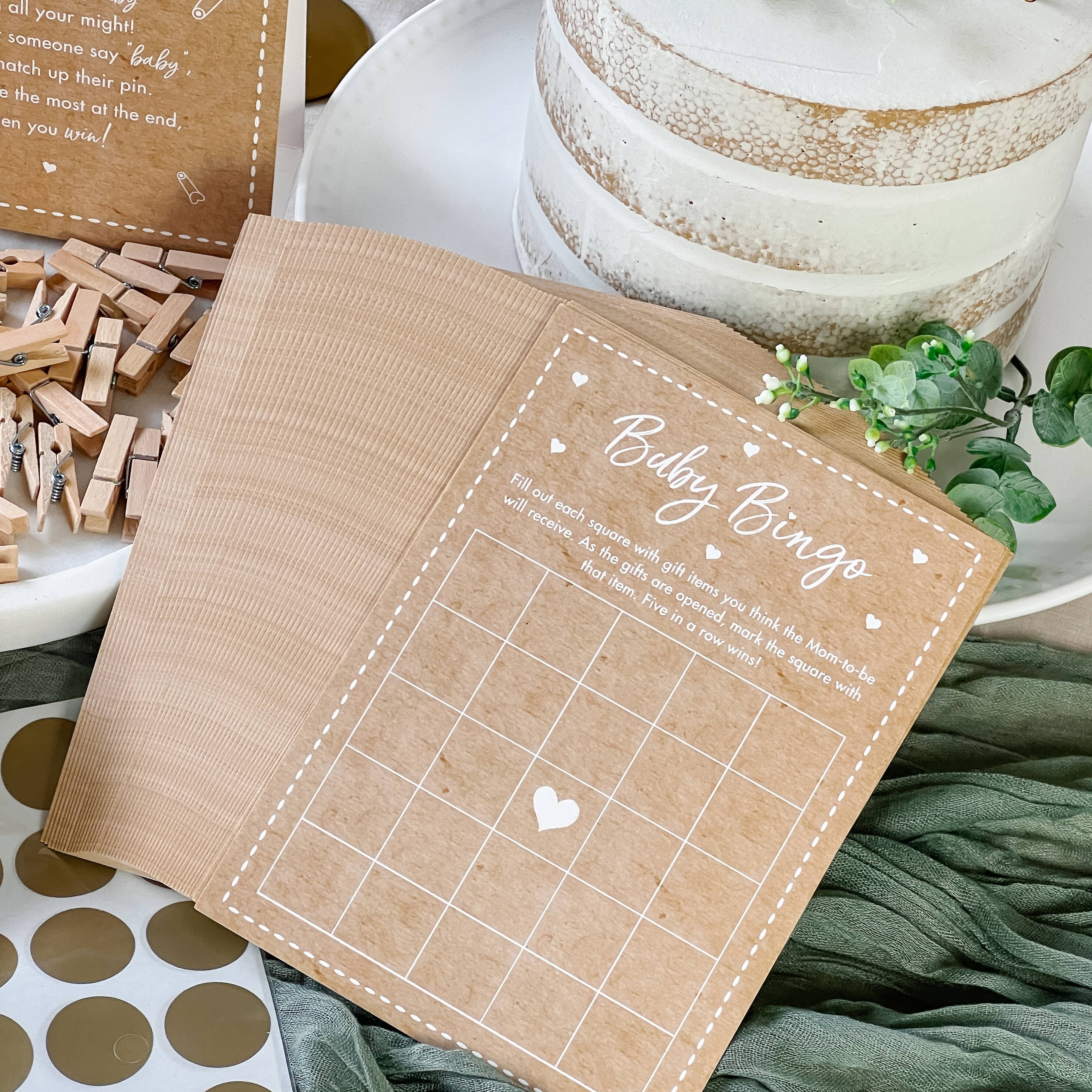 Kate Aspen® Kraft Baby Shower Game Set