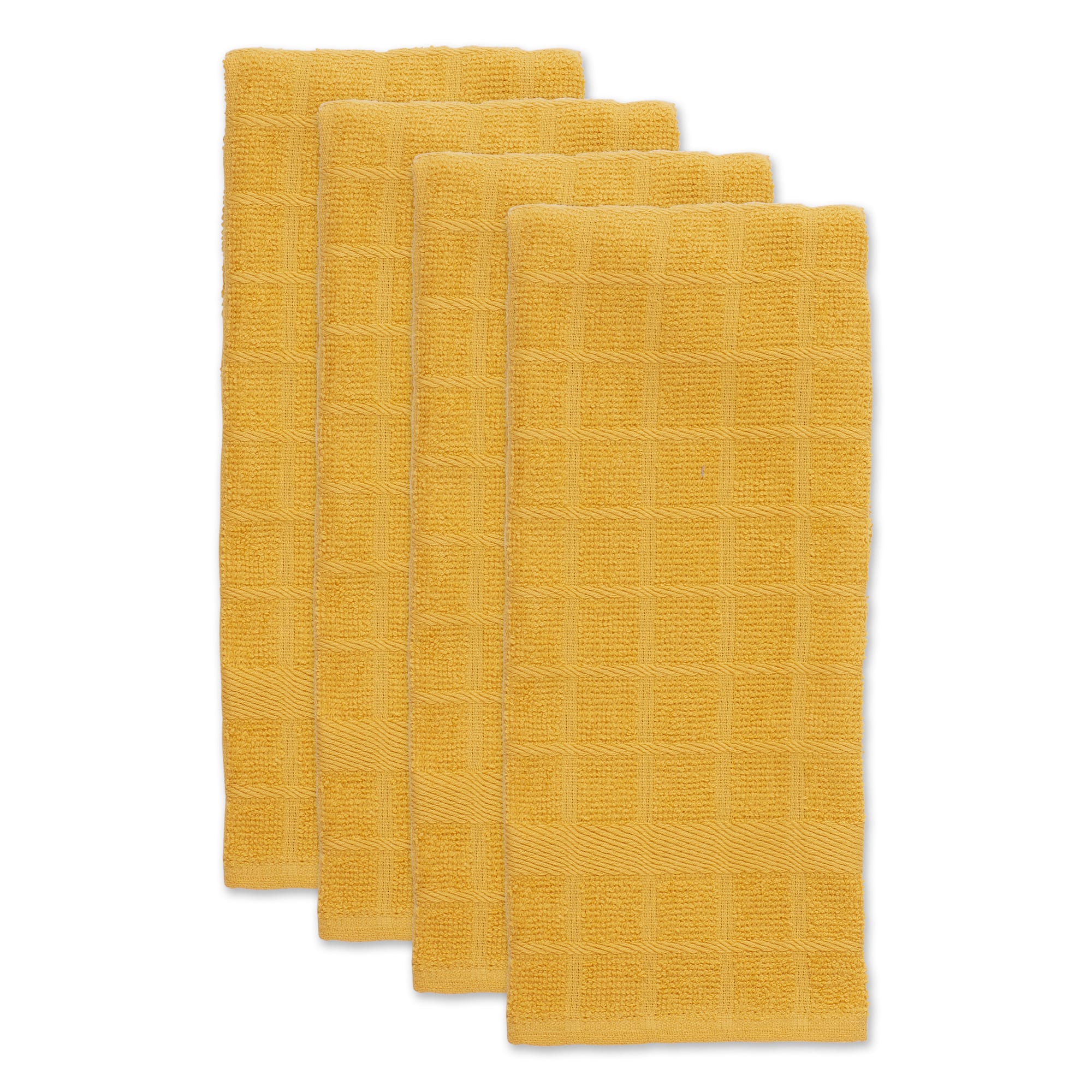 DII® Solid Windowpane Terry Dishtowels