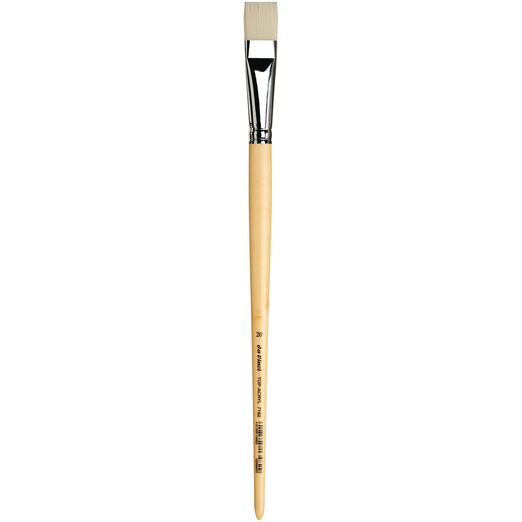 da Vinci TOP ACRYL Series 7182 Synthetic Flat Brush, Size: 6