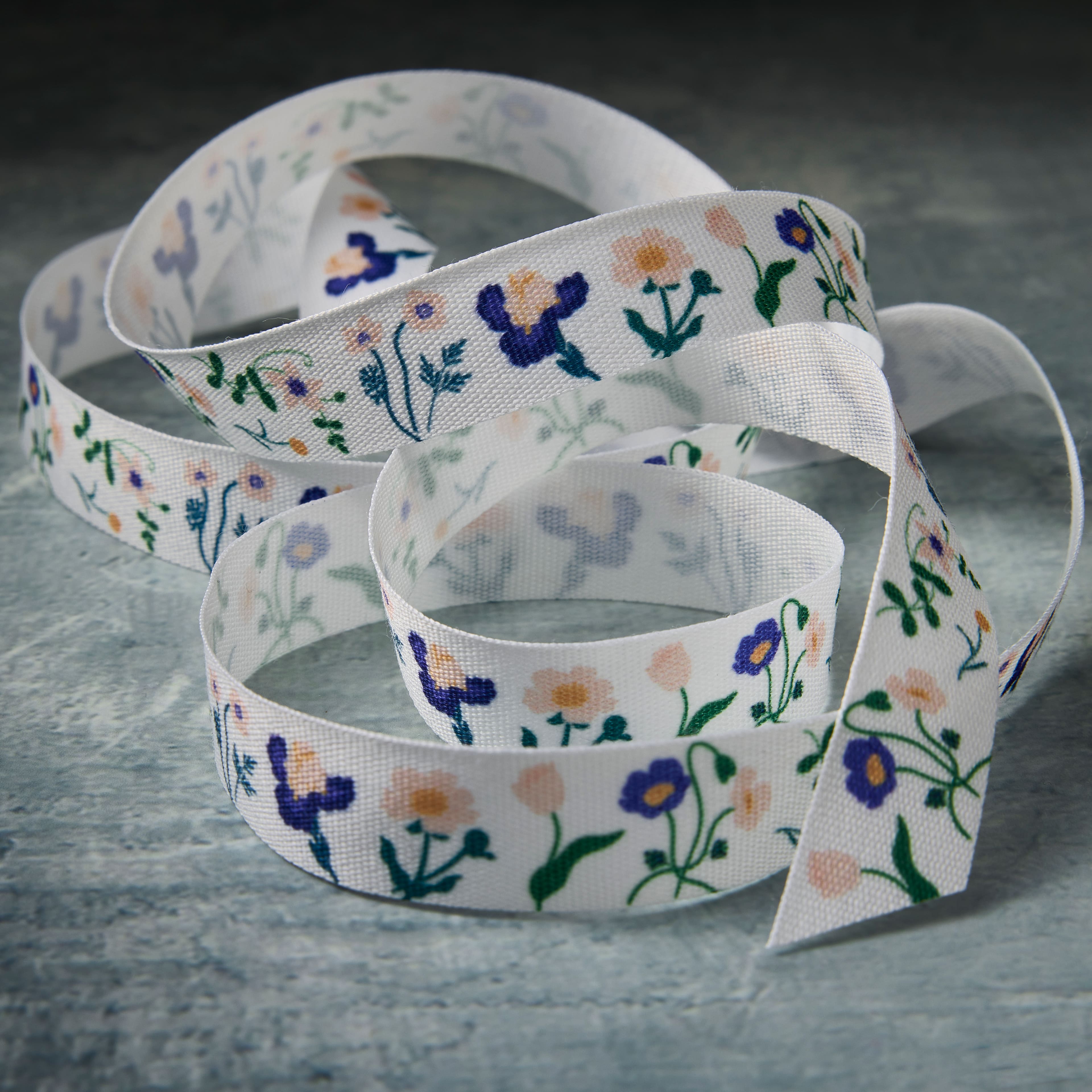 5/8" x 7yd. Floral Ribbon by Celebrate It™ Classic