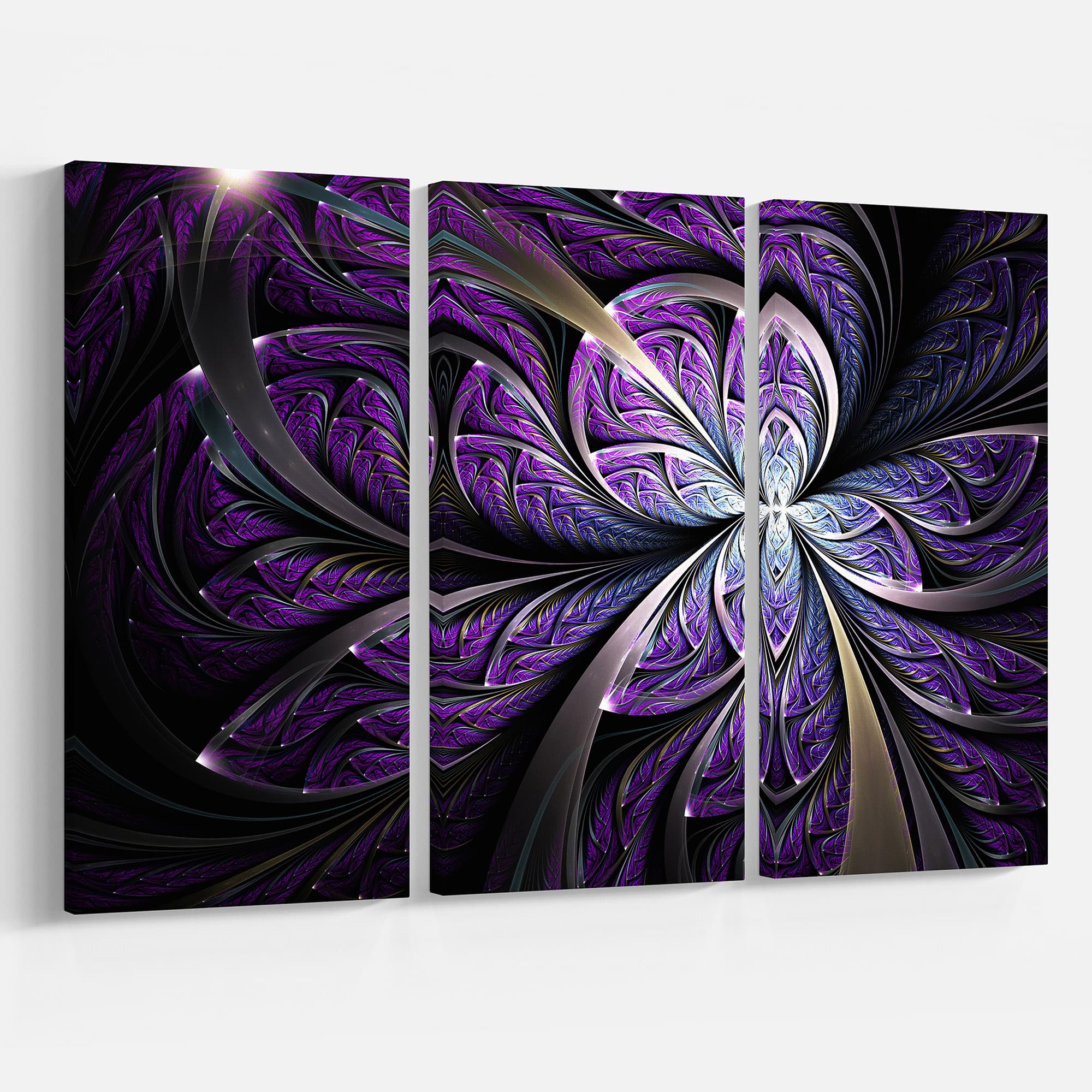Designart - Glittering Fractal Flower