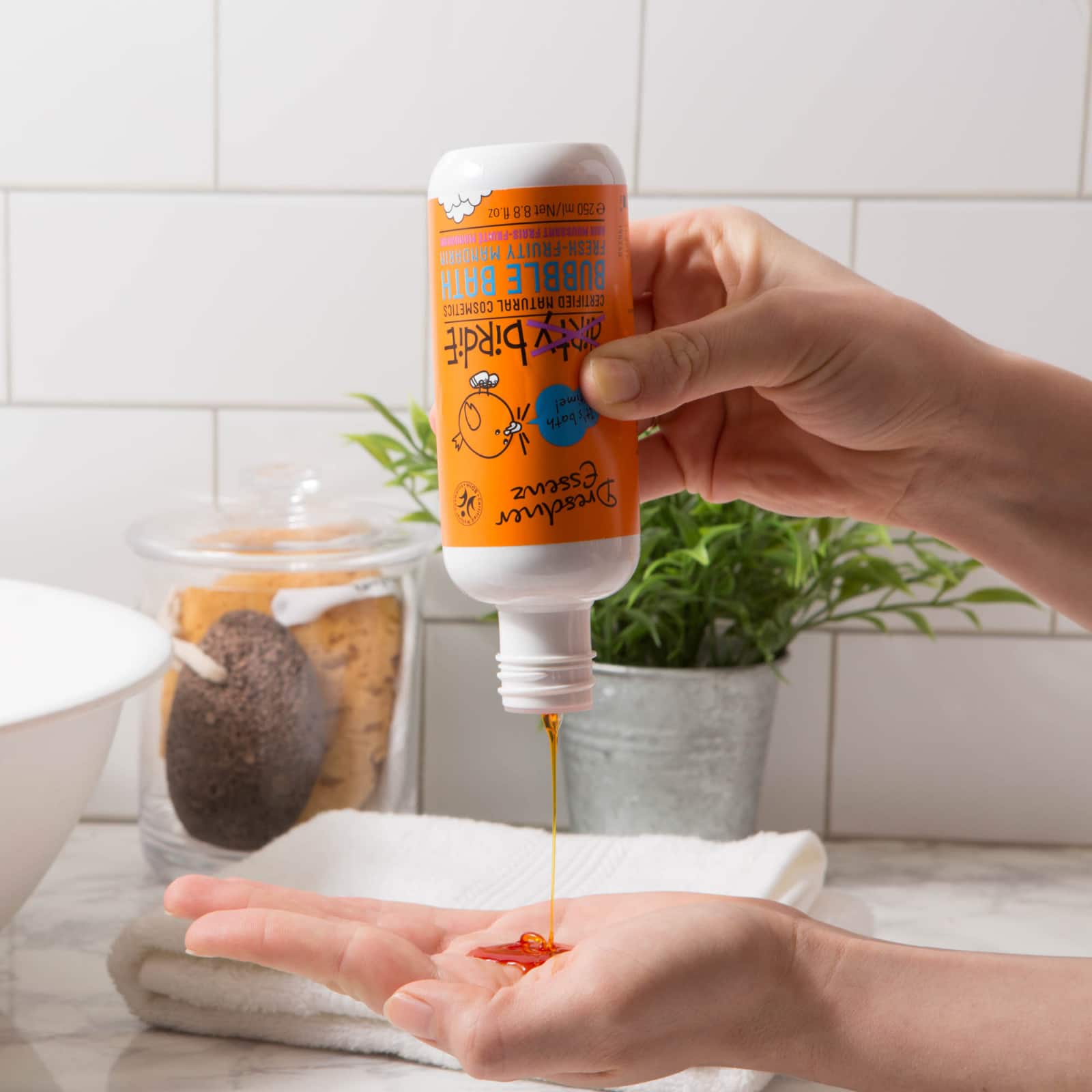 European Soaps Fruity Mandarin Dirty Birdie Bubble Bath