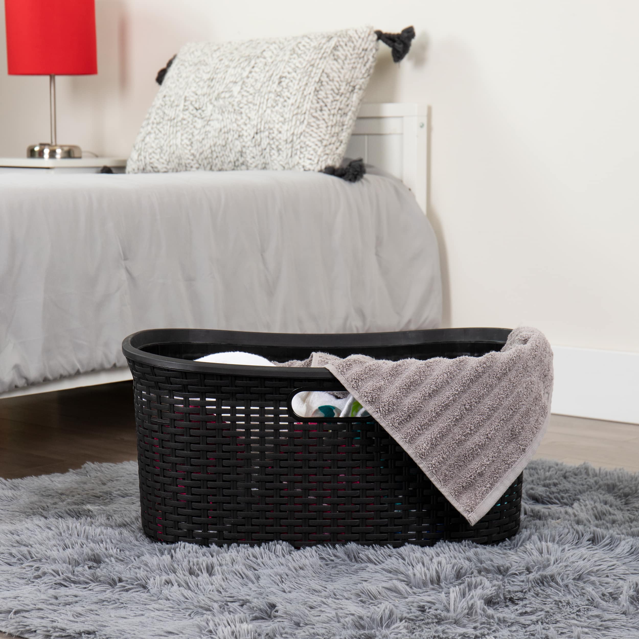 Mind Reader 40L Ventilated Laundry Basket with Cut Out Handles