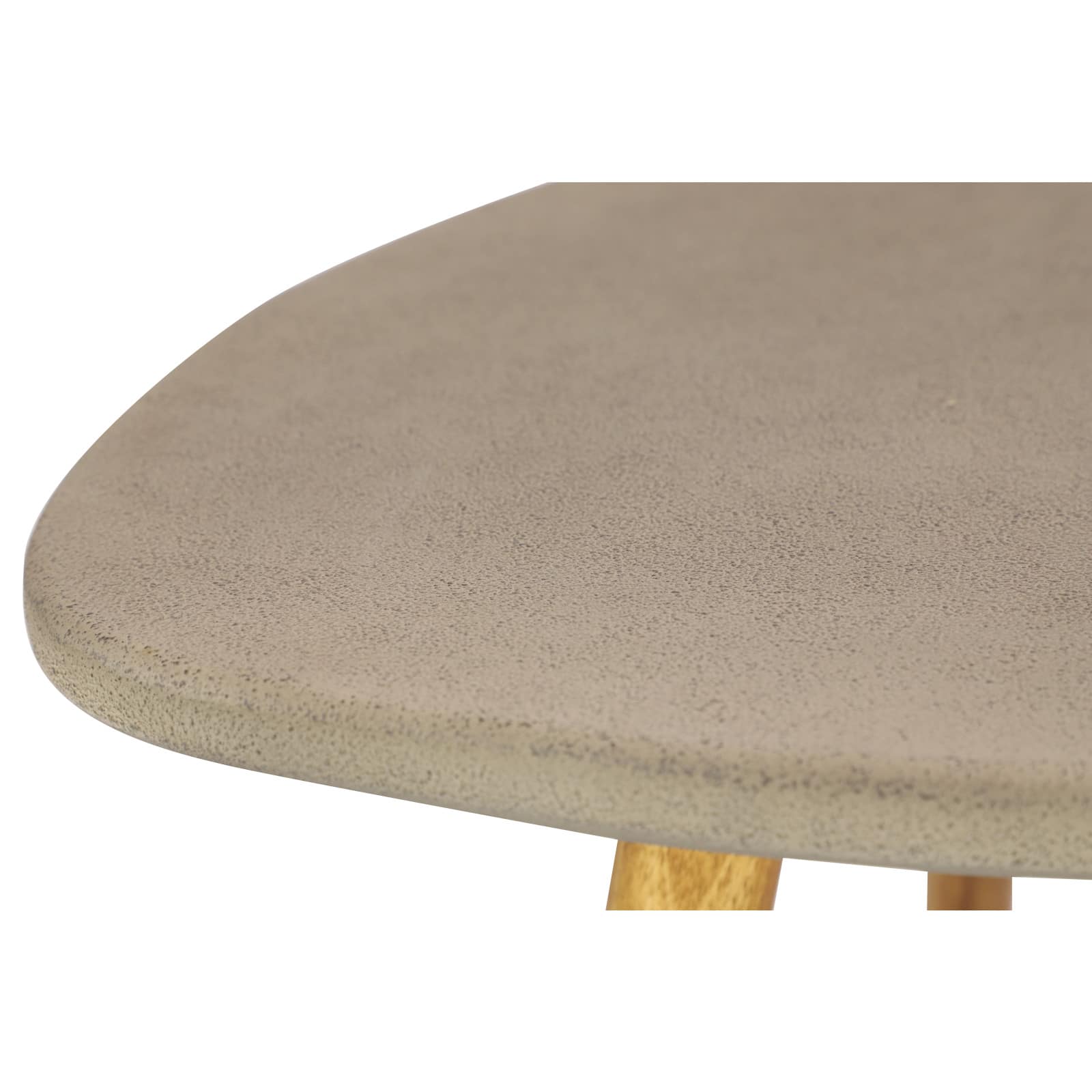 24" Gray Modern Outdoor Accent Table