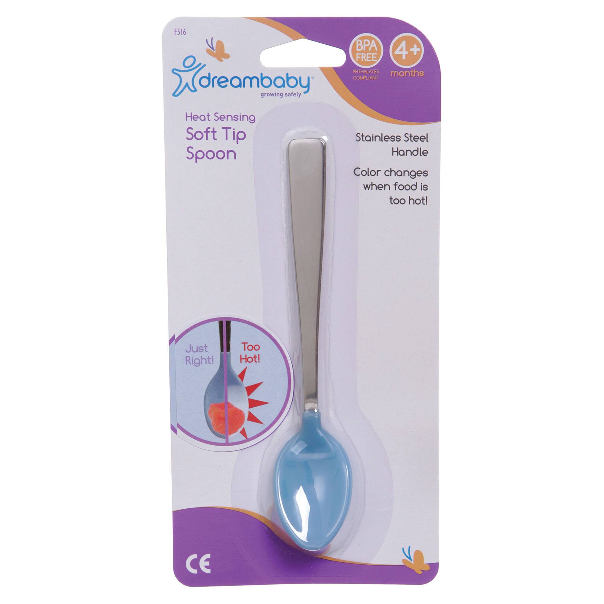 Dreambaby® Color Changing Heat Sensing Soft Tip Spoons, Pack of 6