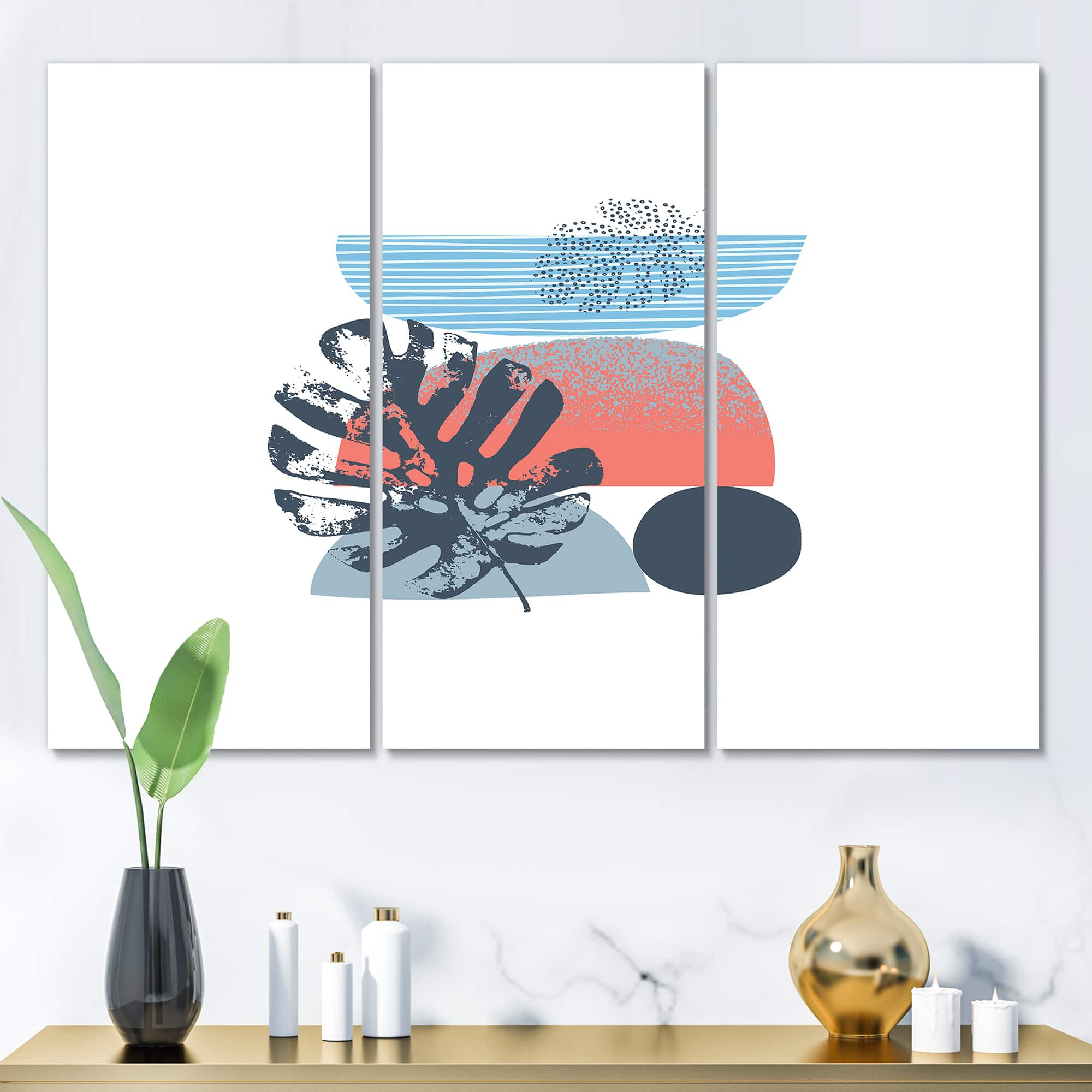 Designart - Colorful Geometric Abstract Art Collage IV