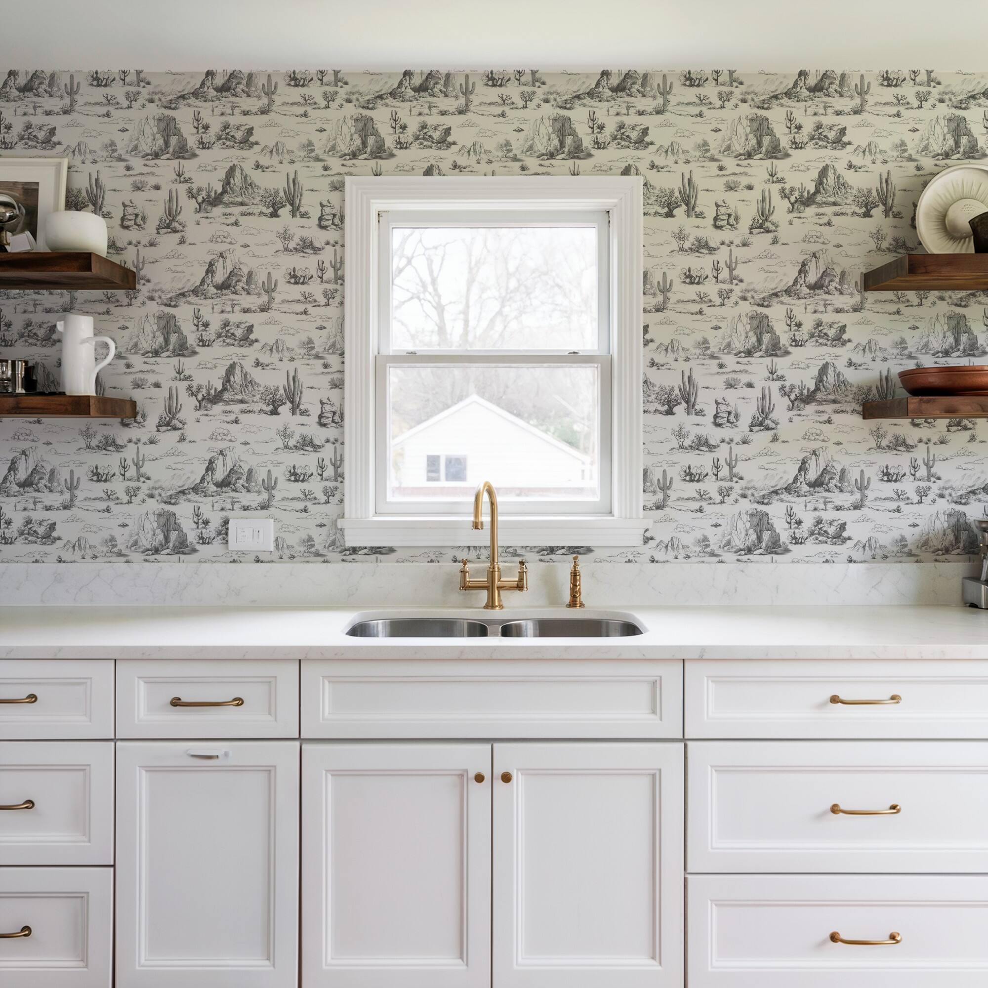 Designs Direct Area 51 Novelty Toile Peel & Stick Wallpaper