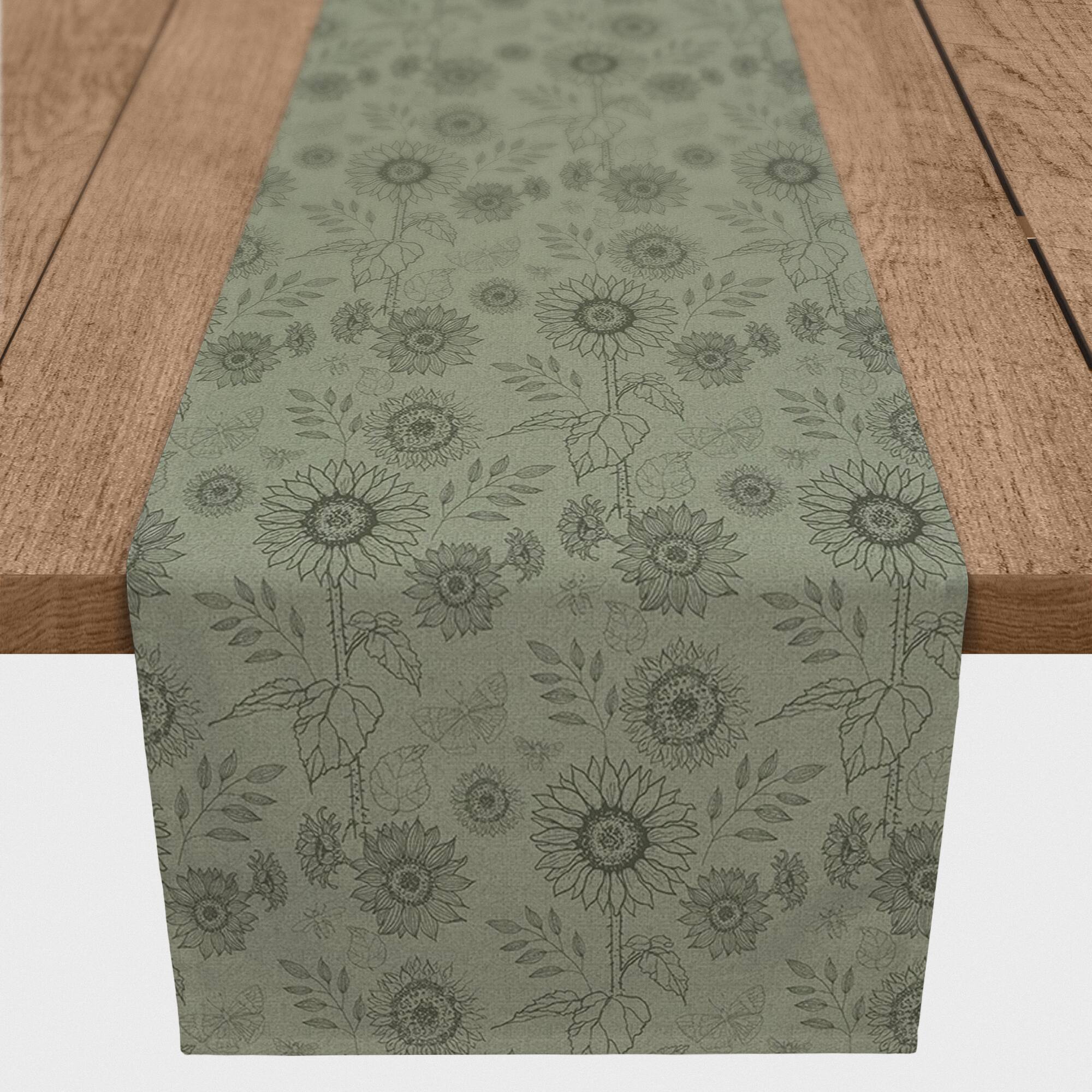 Sunflower Icons Cotton Twill Runner
