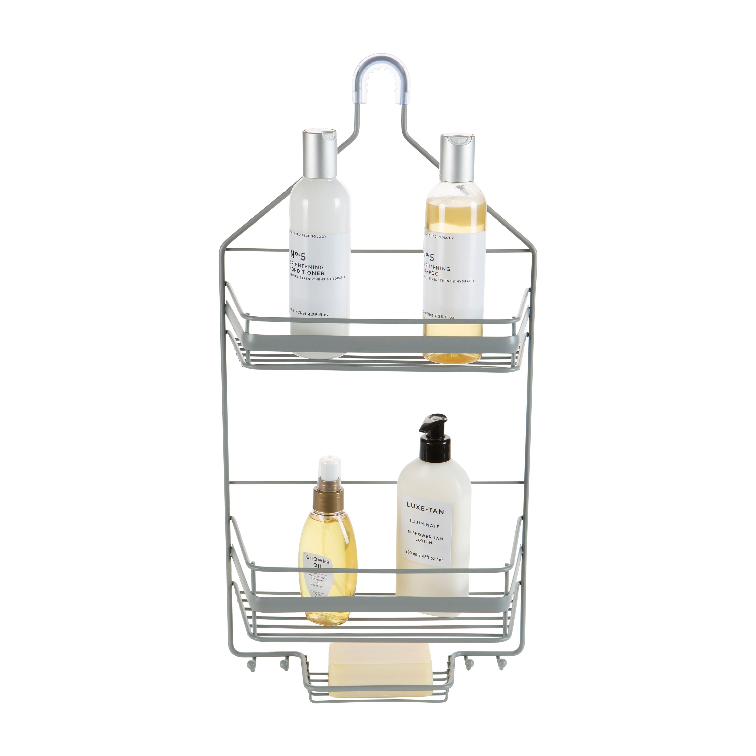 Bath Bliss 22" Gray Regency Shower Caddy