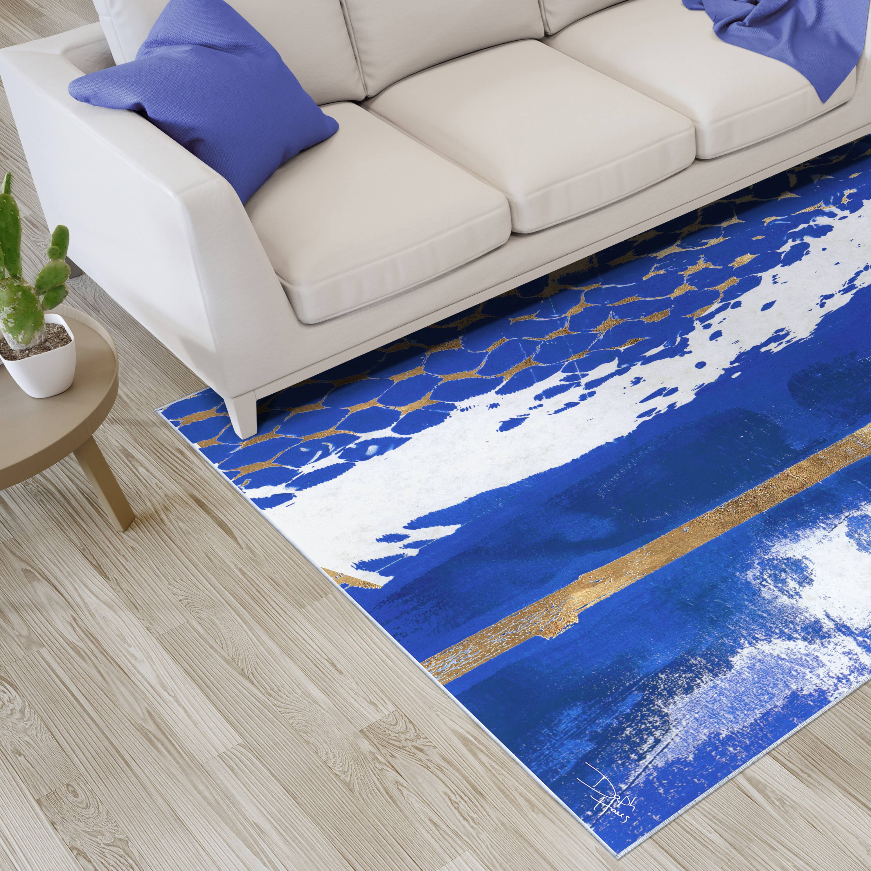 Empire Art Direct 5ft. x 7.5ft. Fisherman’s Wharf I Tapis D'Art Washable Area Rug