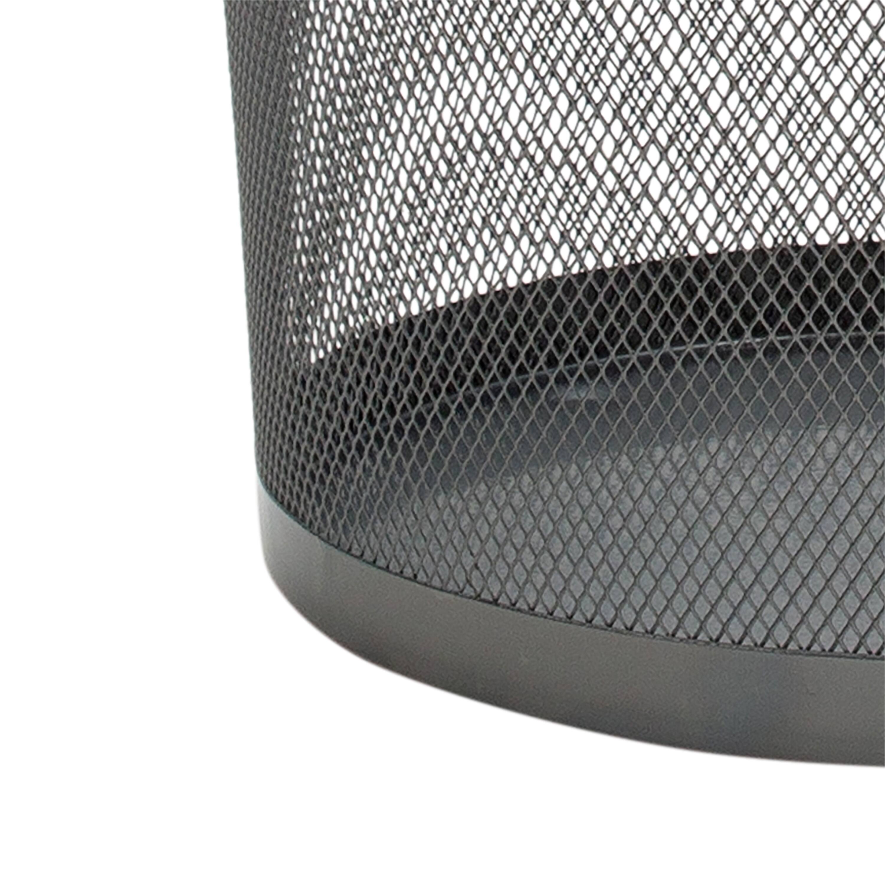 Organize It All Silver Mesh Round Wastebasket