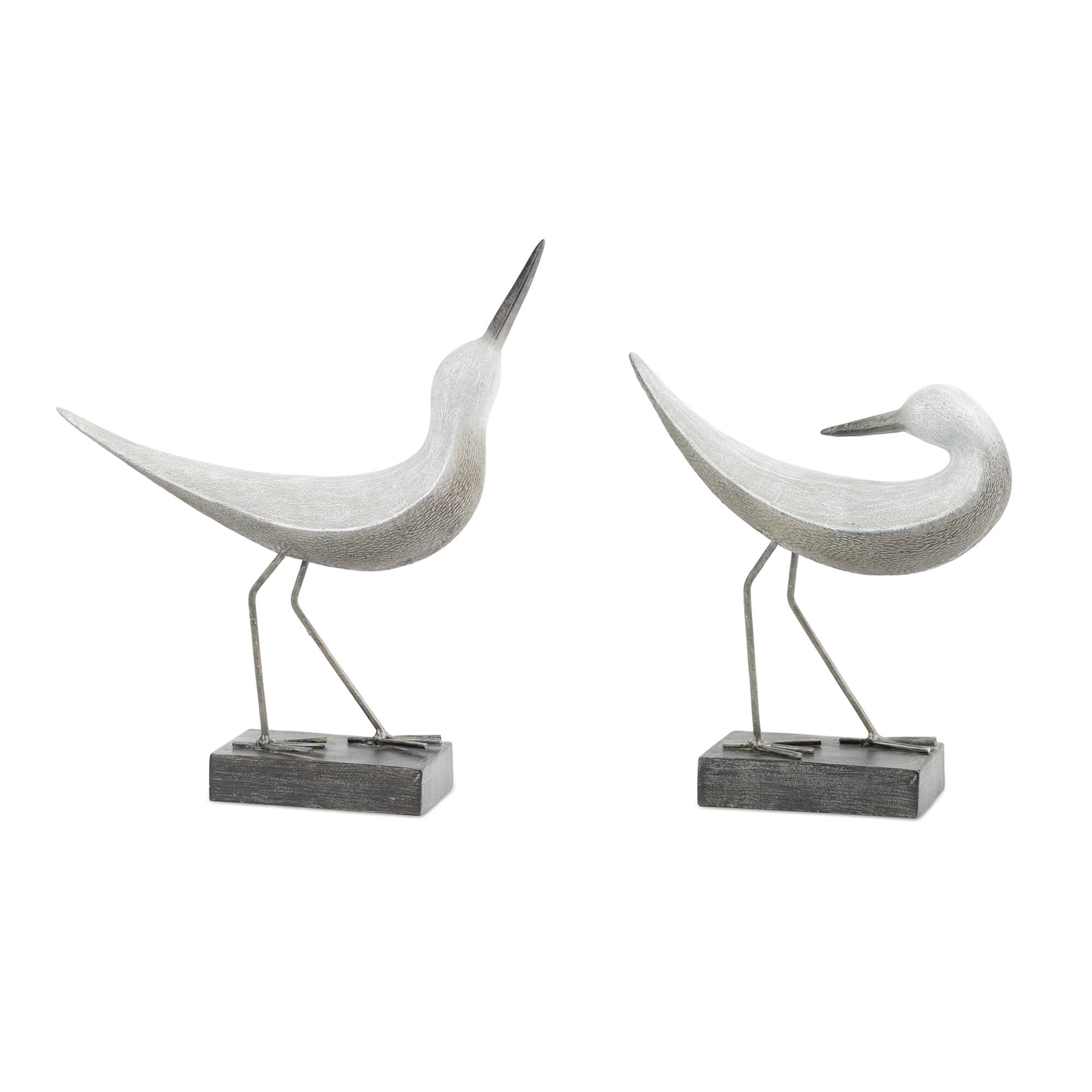 Melrose Modern Sea Bird Figurines Set in White/Gray | Michaels®