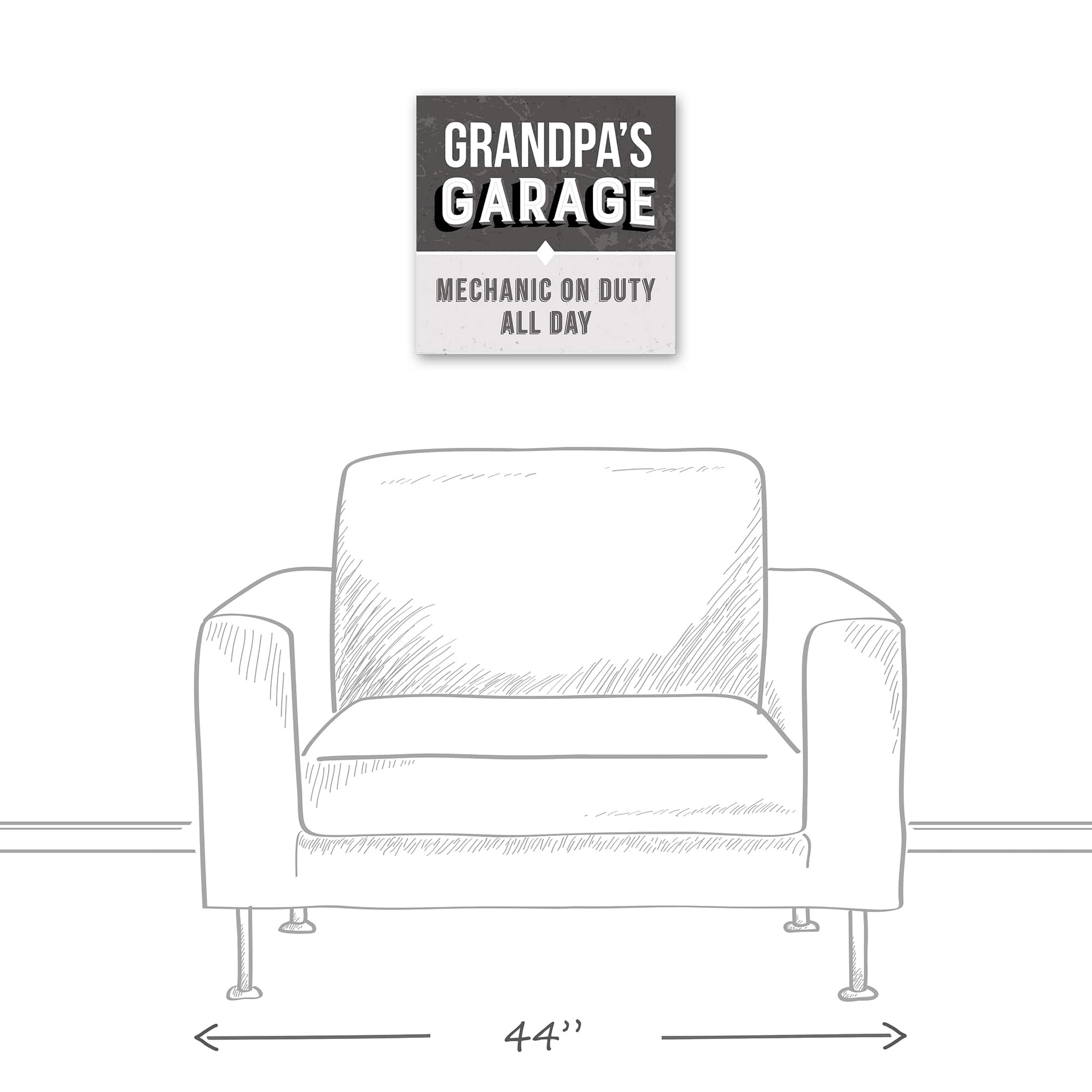 Grandpa's Garage Canvas Wall Art