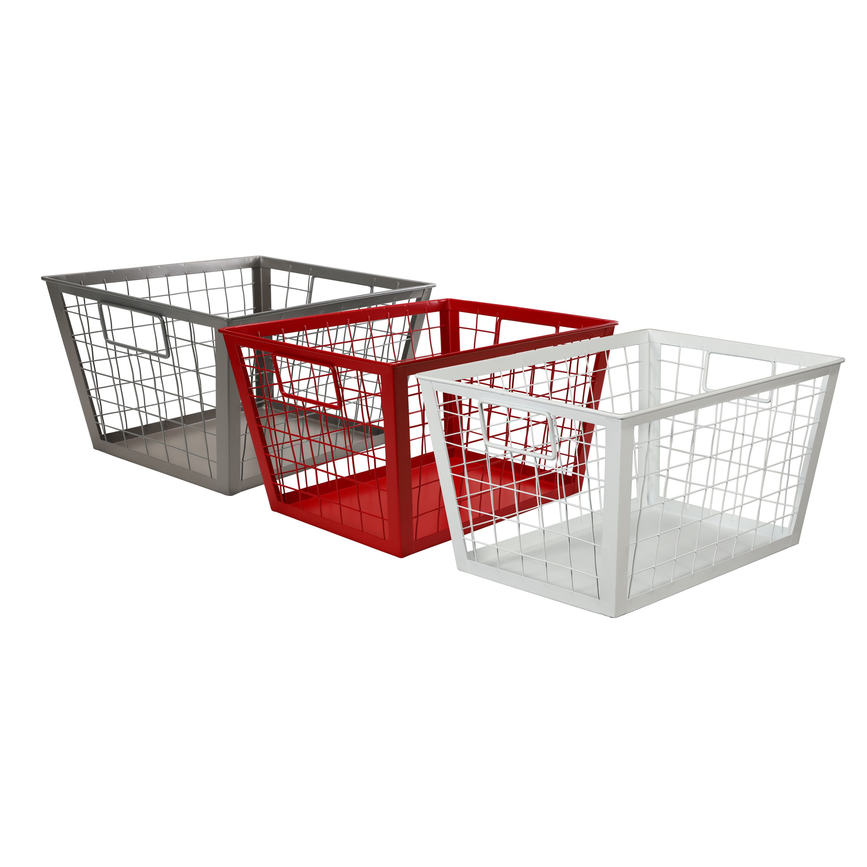 6 Pack: 12.5" Gray Wire Multifunctional Basket
