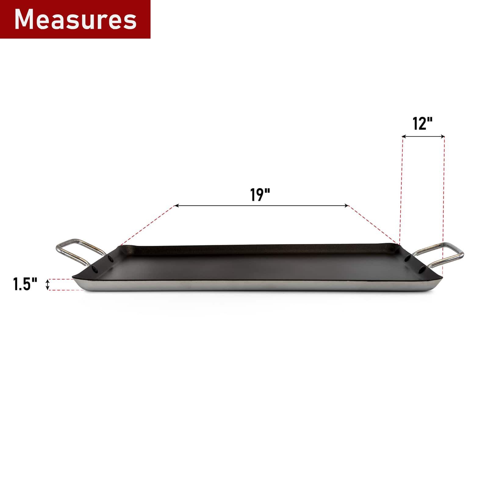 Better Chef 19" Cast Aluminum Double Griddle
