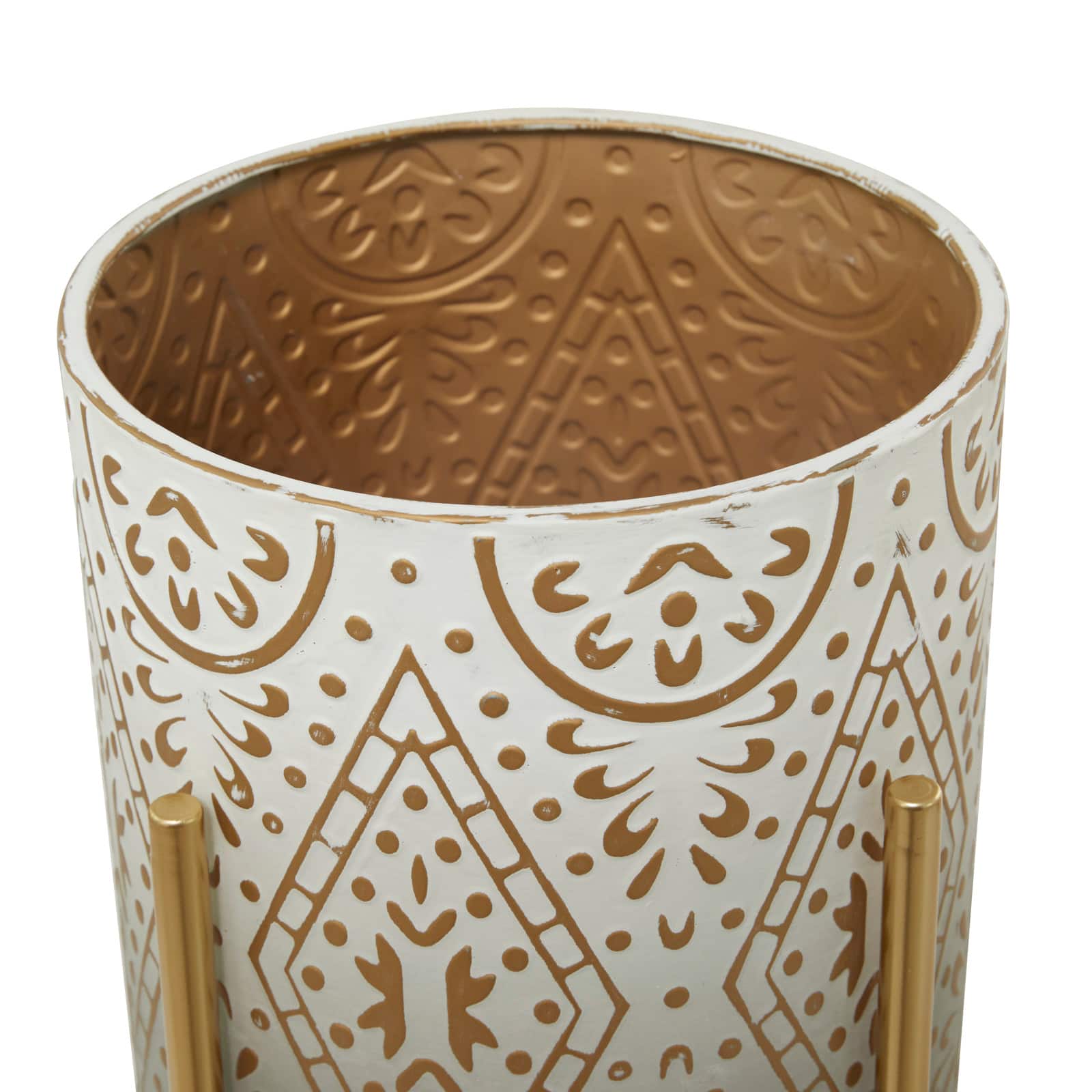 Brown Bohemian Planter, Set of 2" 23", 19"