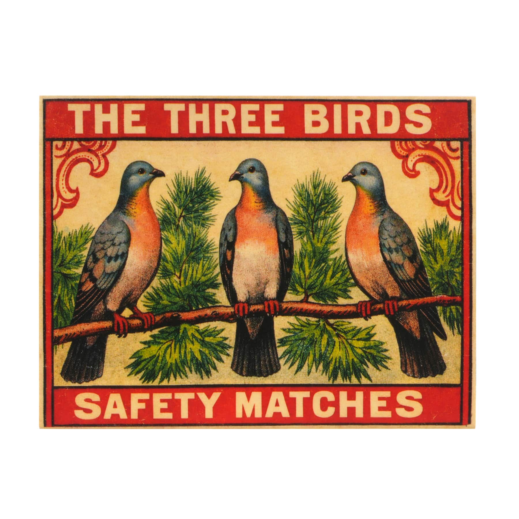 6.5" Printed Cotton Pouch with Gift Matchbox