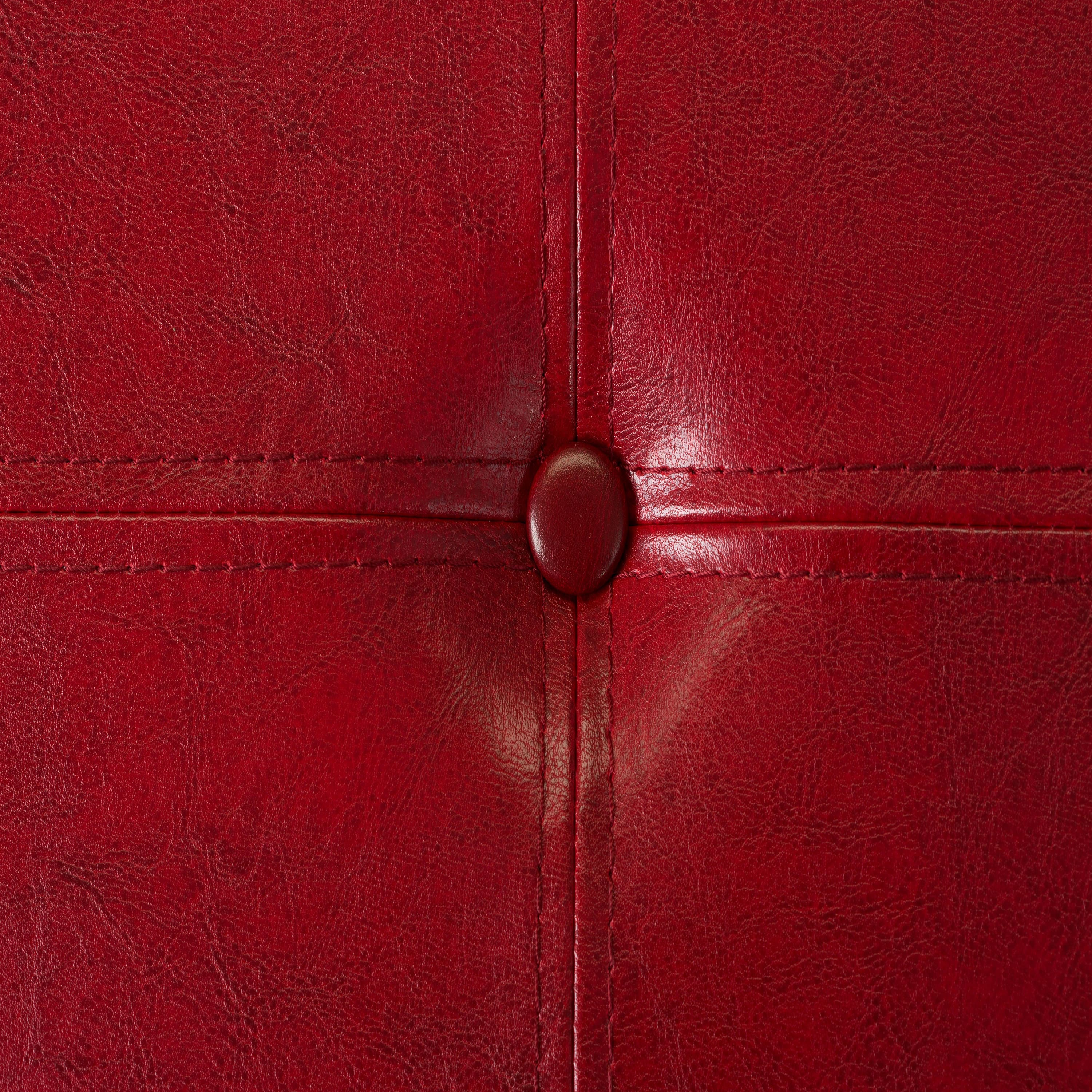 Simplify Faux Leather Folding Storage Ottoman Cube