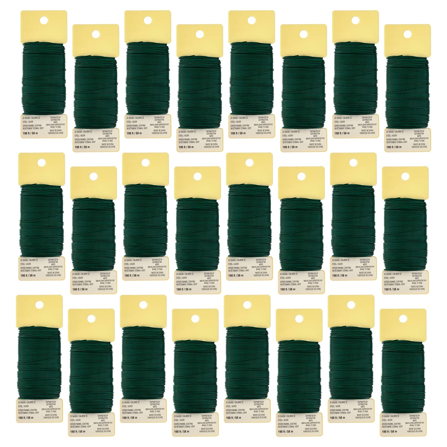 24 Pack: 22 Gauge Green Floral Wire by Ashland®