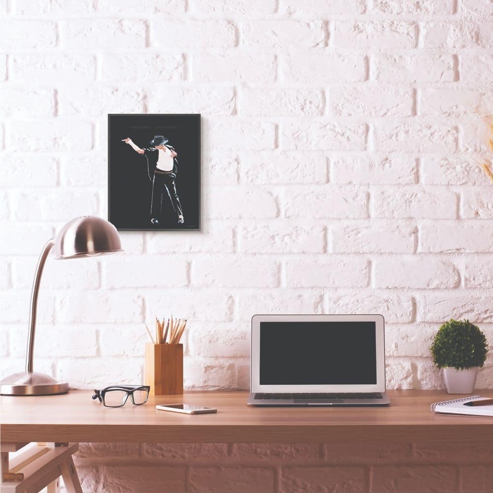 Stupell Industries Michael Jackson Design Wall Accent with Black Frame
