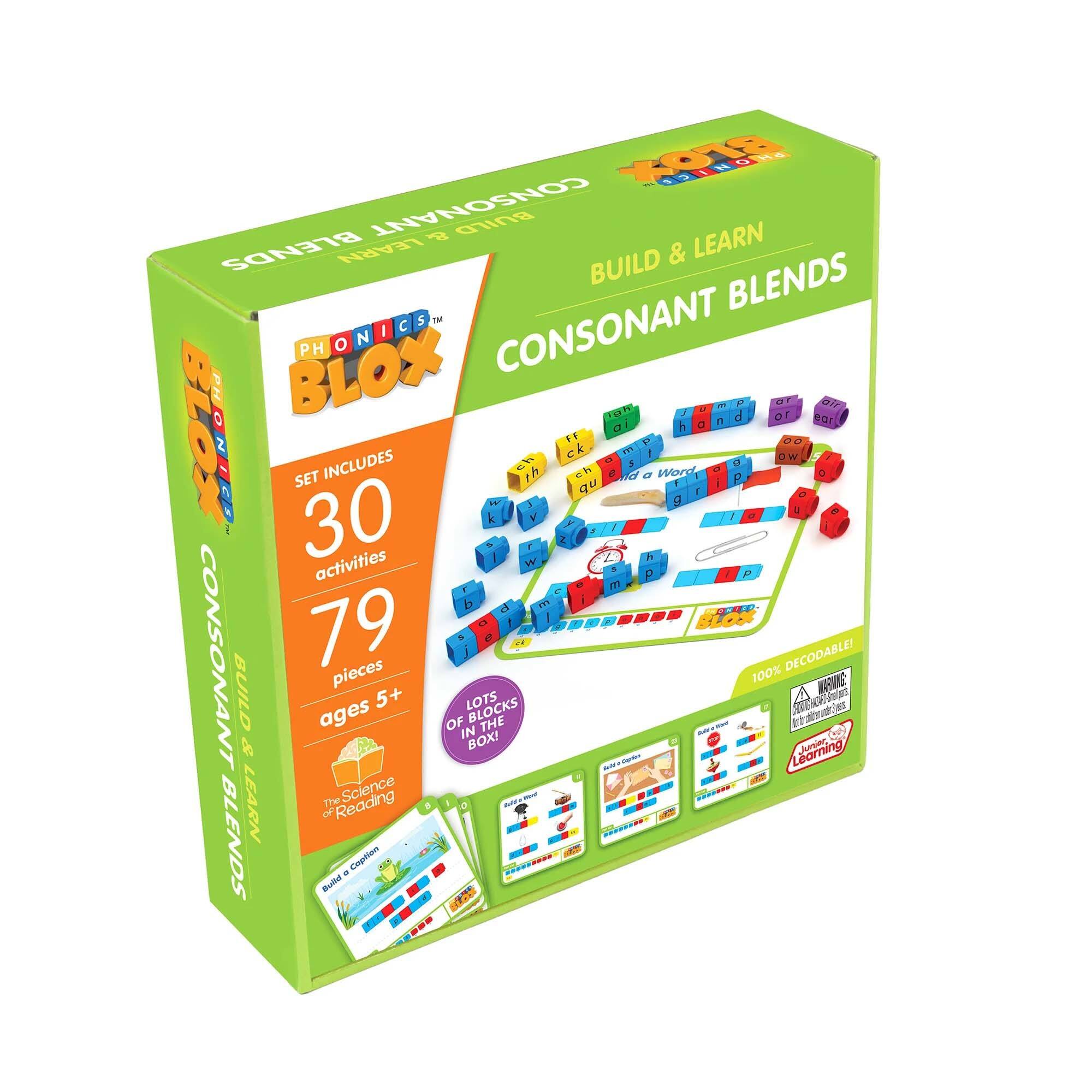 Junior Learning® Consonant Blends Phase 4 Rainbow Phonics Set