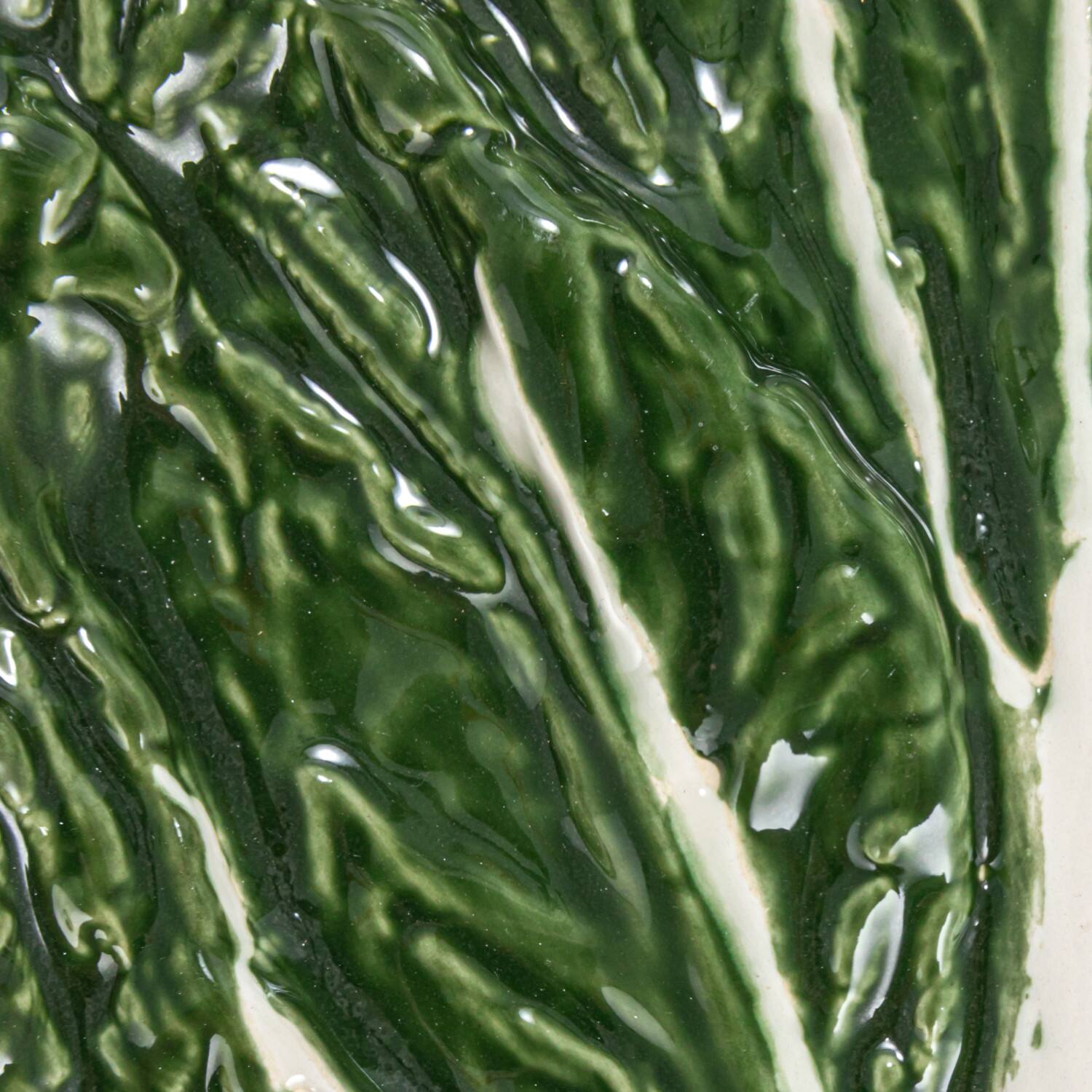 Hello Honey® 13.5" Green Cabbage Ceramic Serving Plates, 6ct.