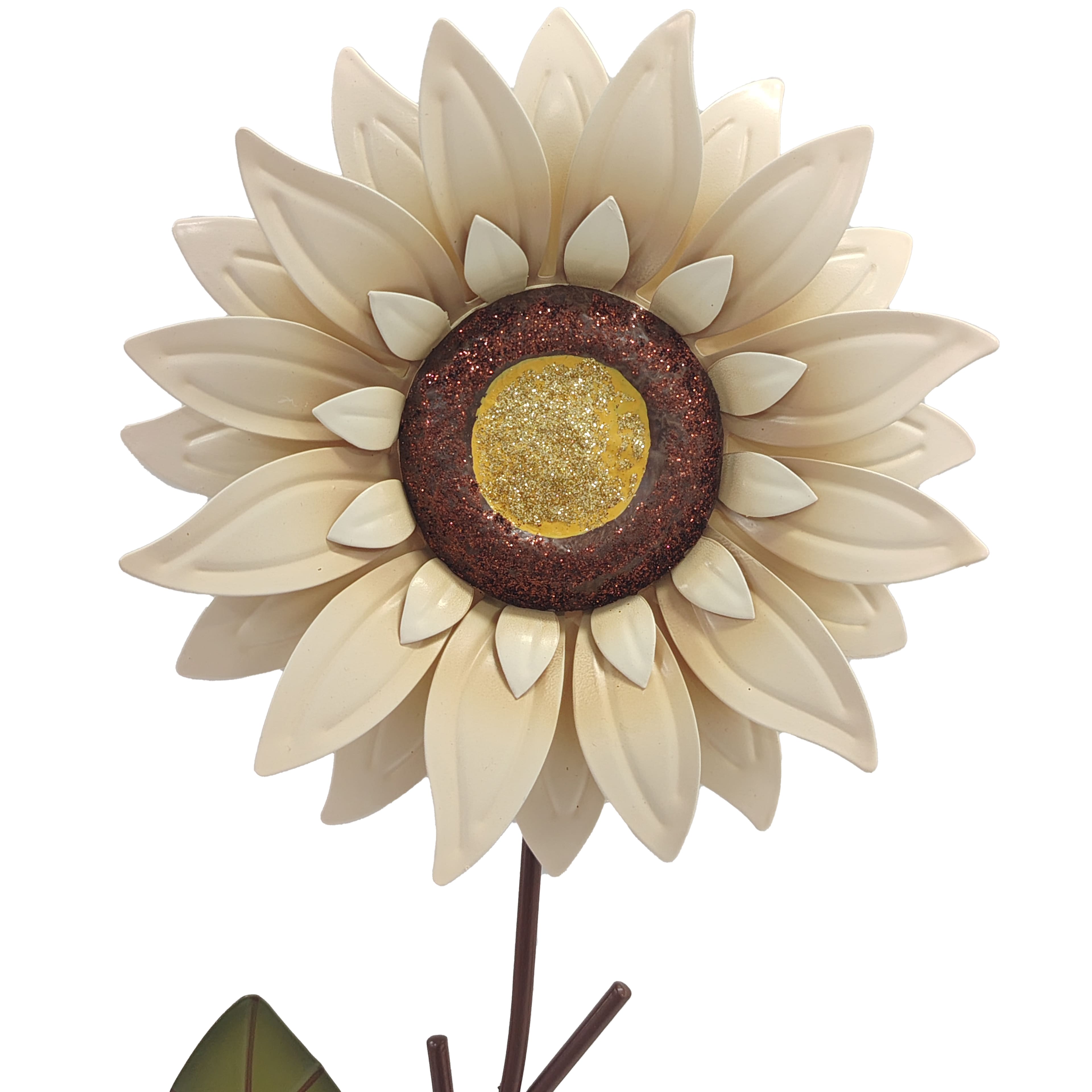 20" White Metal Flower Yard Stake by Ashland®