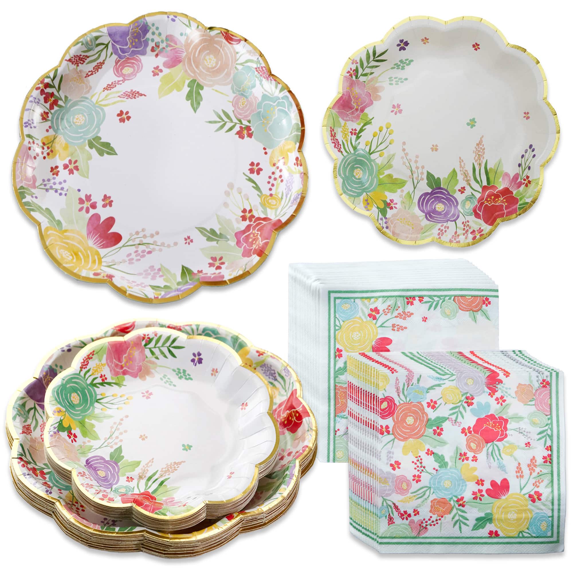 Kate Aspen® Garden Blooms Party Tableware Set