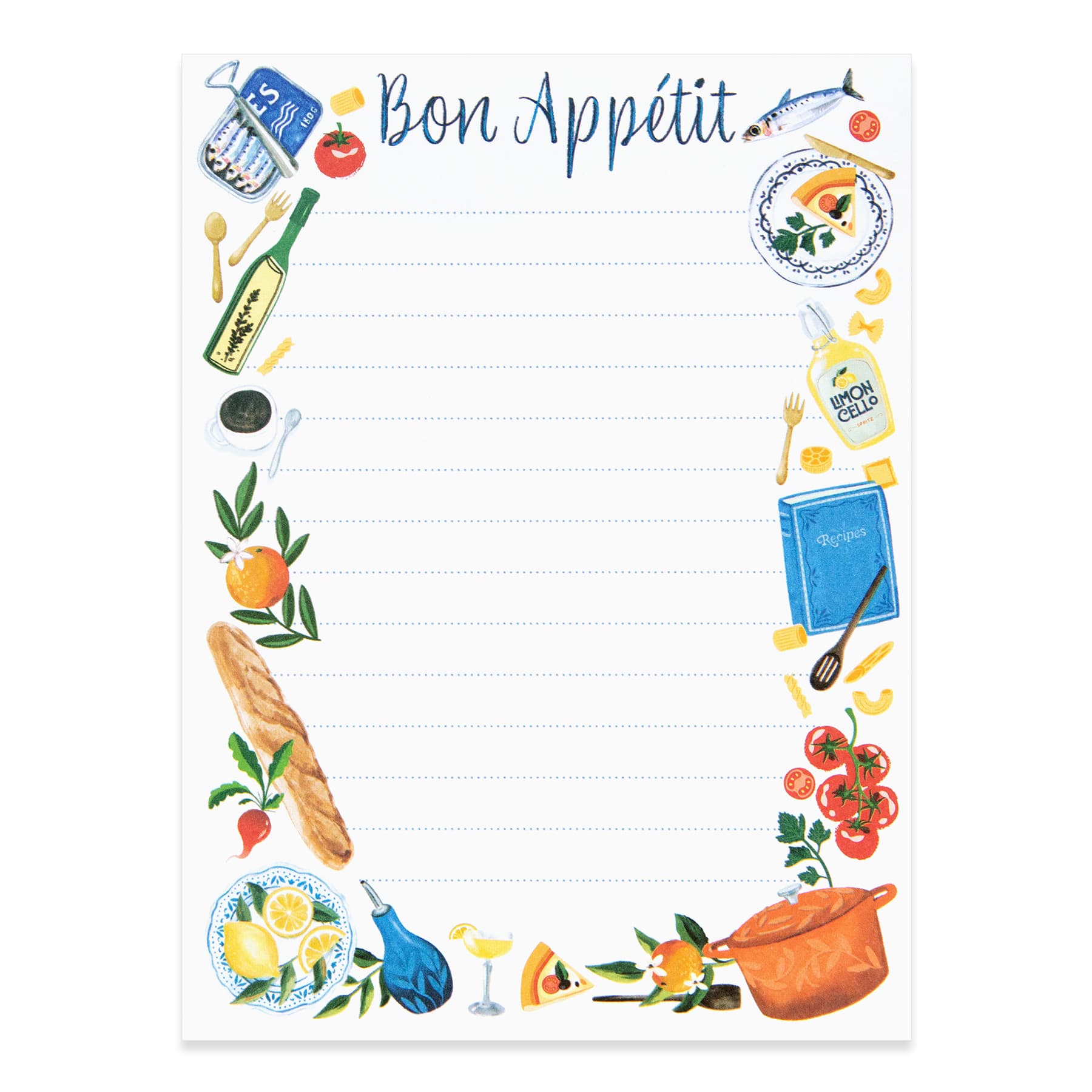 5" x 6.75" Bon Appétit List Notepad by Recollections™, 100 Sheets