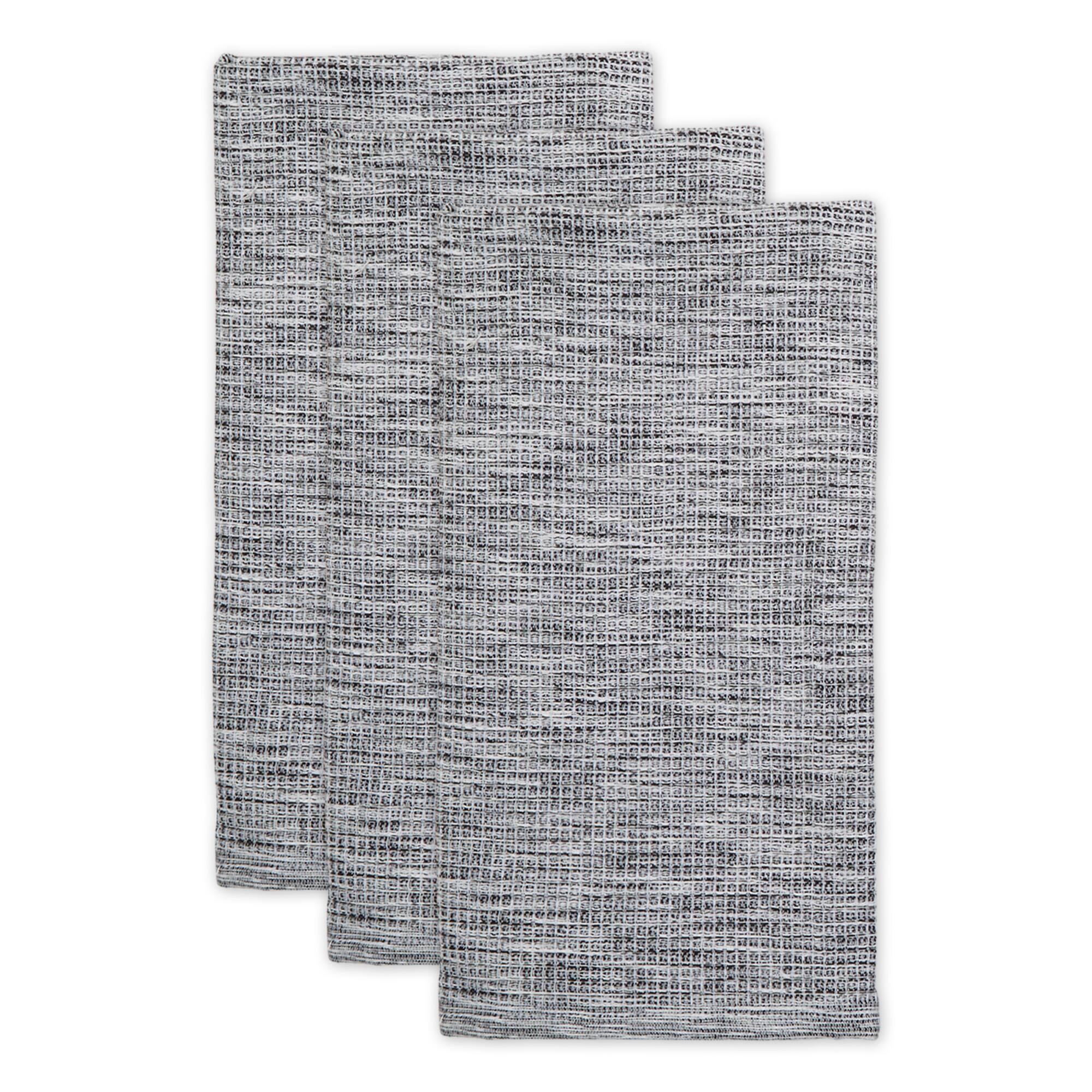 DII® Tonal Recycled Cotton Waffle Dish Towels