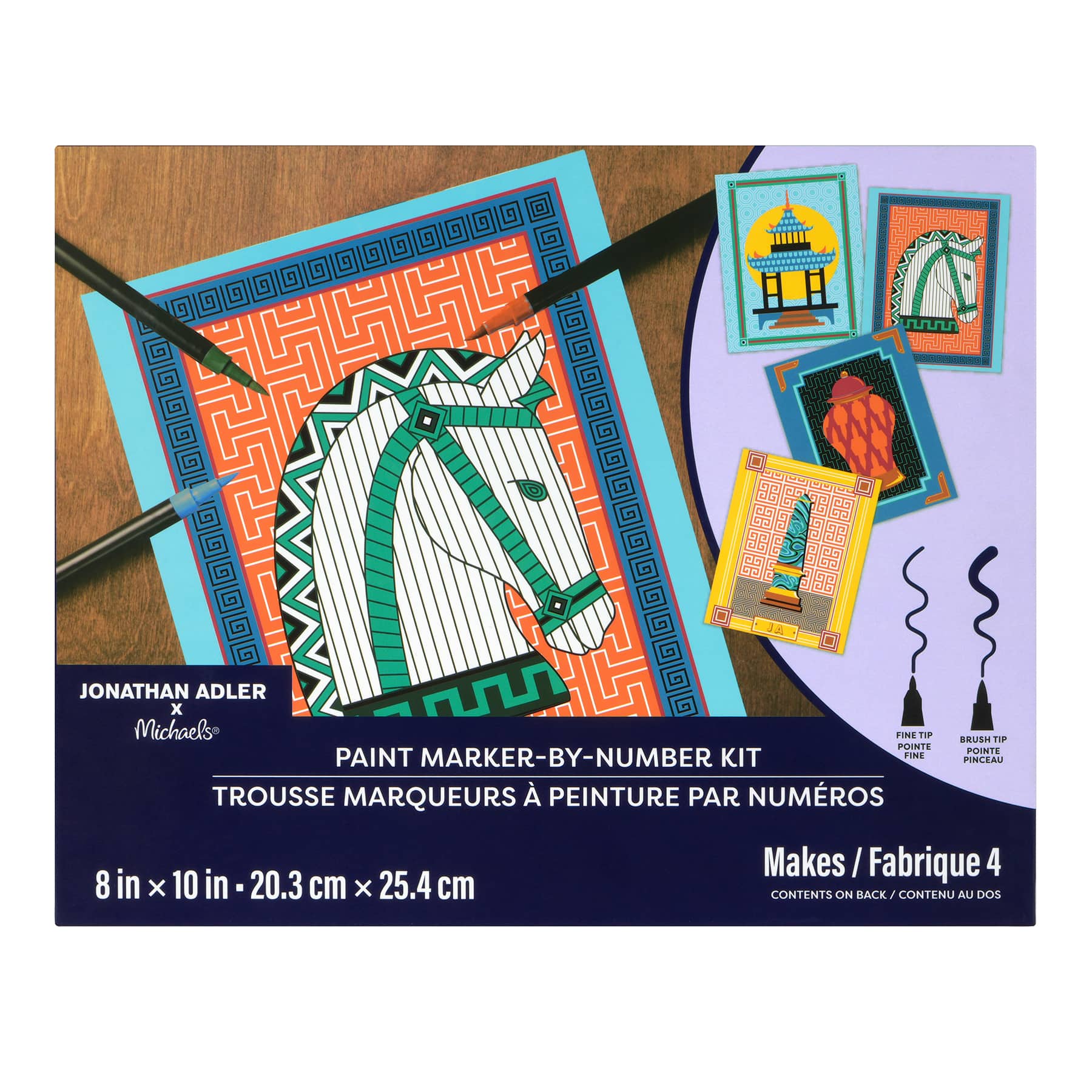 Jonathan Adler x Michaels Icons Paint Marker-By-Number Kit