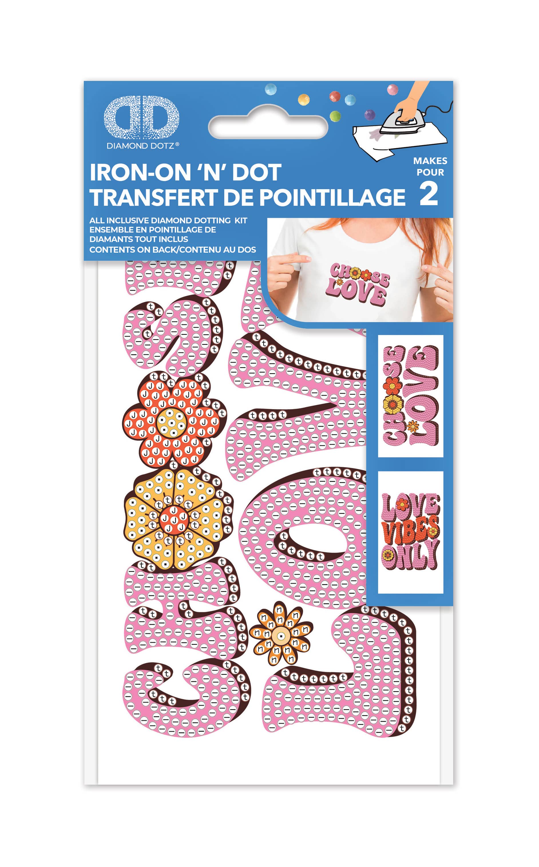 Diamond Dotz® Choose Love Iron-On 'n' Dot Kit