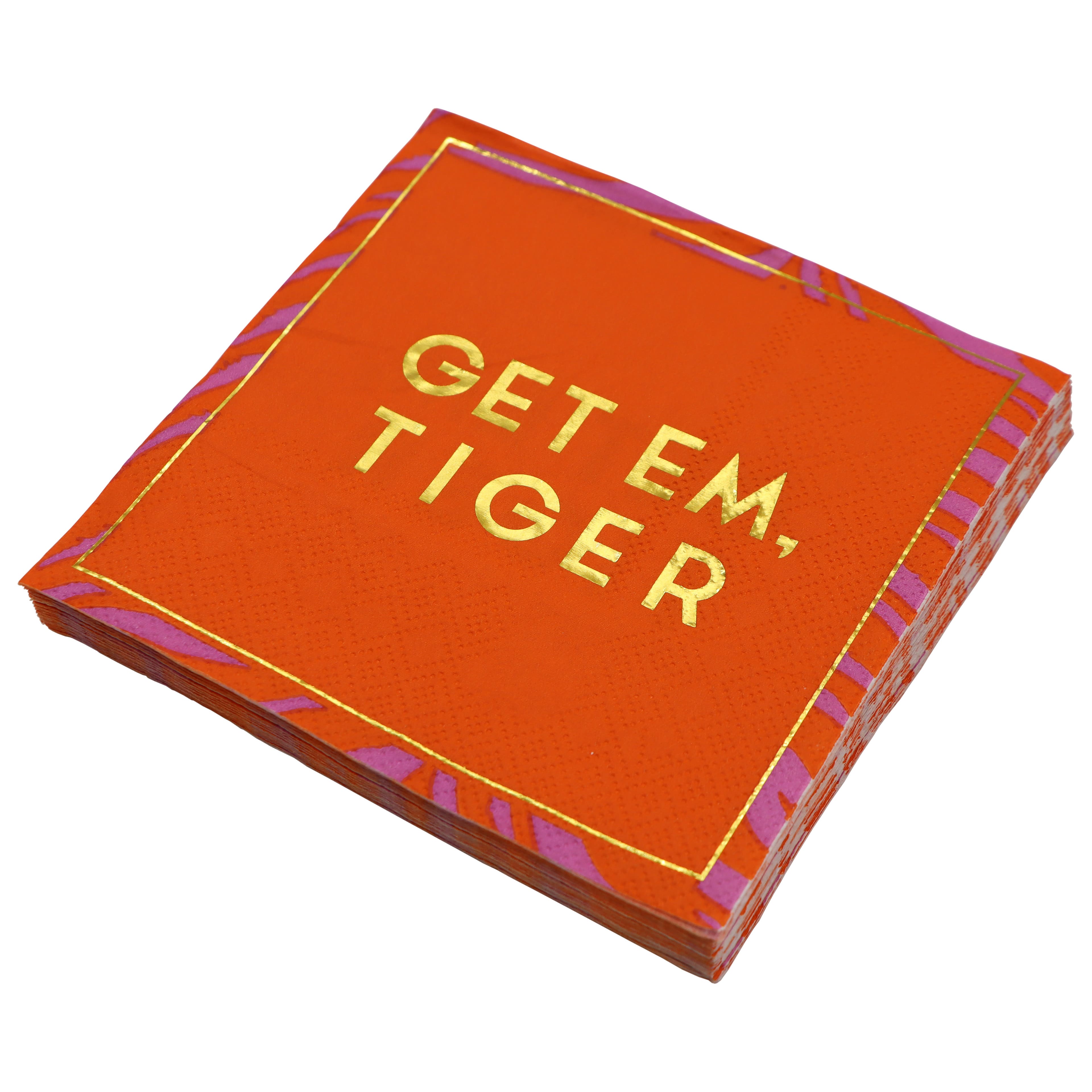 Pink Jungle Get Em Tiger Paper Beverage Napkins, 20ct. by Celebrate It™