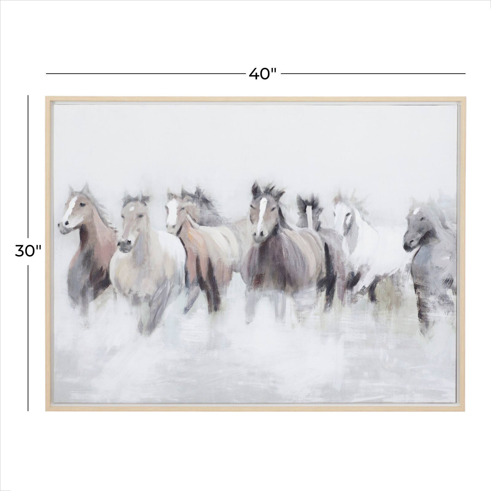 Gray Polystone Modern Farmhouse Framed Wall Art, 30" x 40"