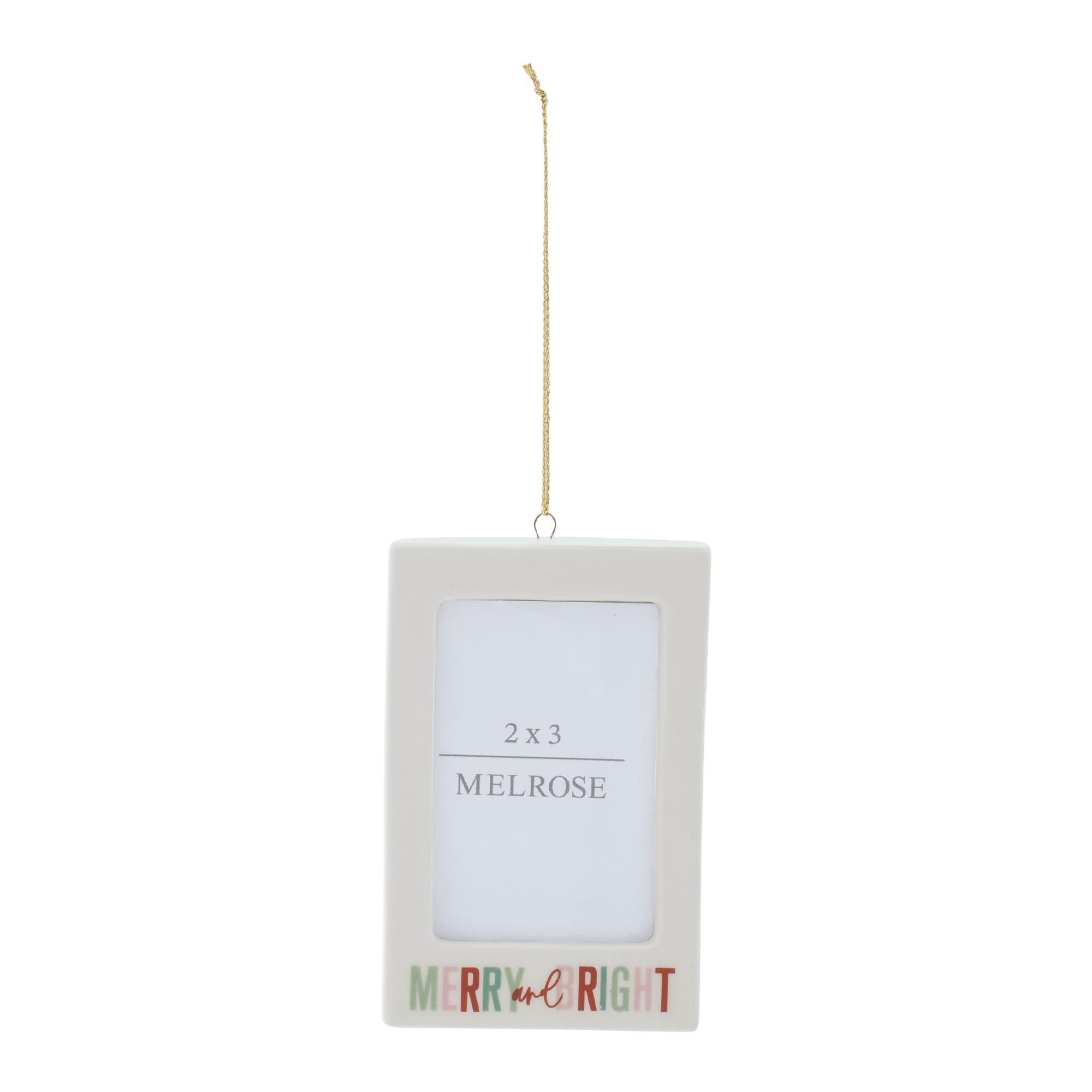 Melrose Merry & Bright 2" x 3" Photo Frame Ornaments, 6ct.