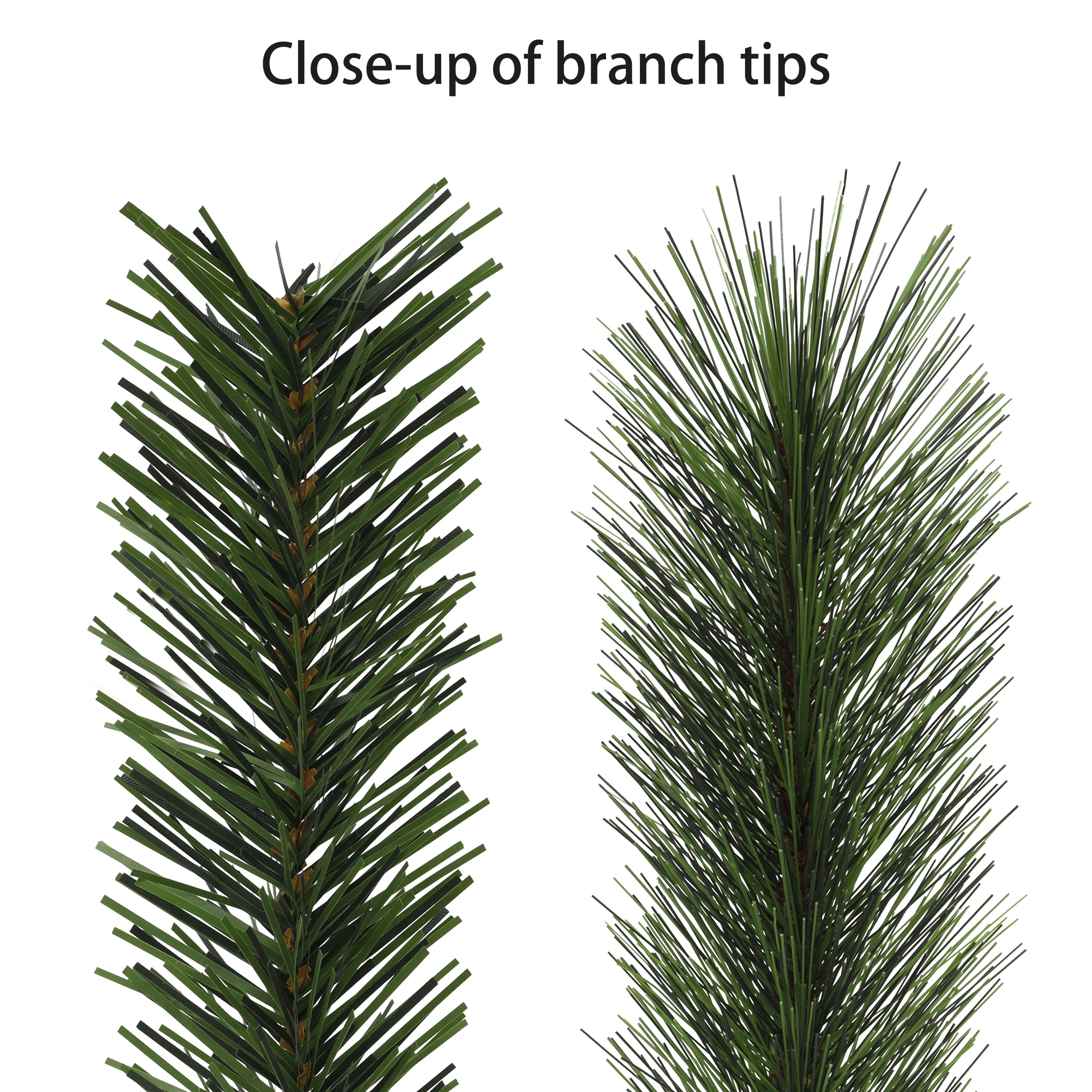 3.5ft. Pre-Lit Battery-Operated Potted Adorned Artificial Christmas Trees, Warm White LED Lights, 2ct.