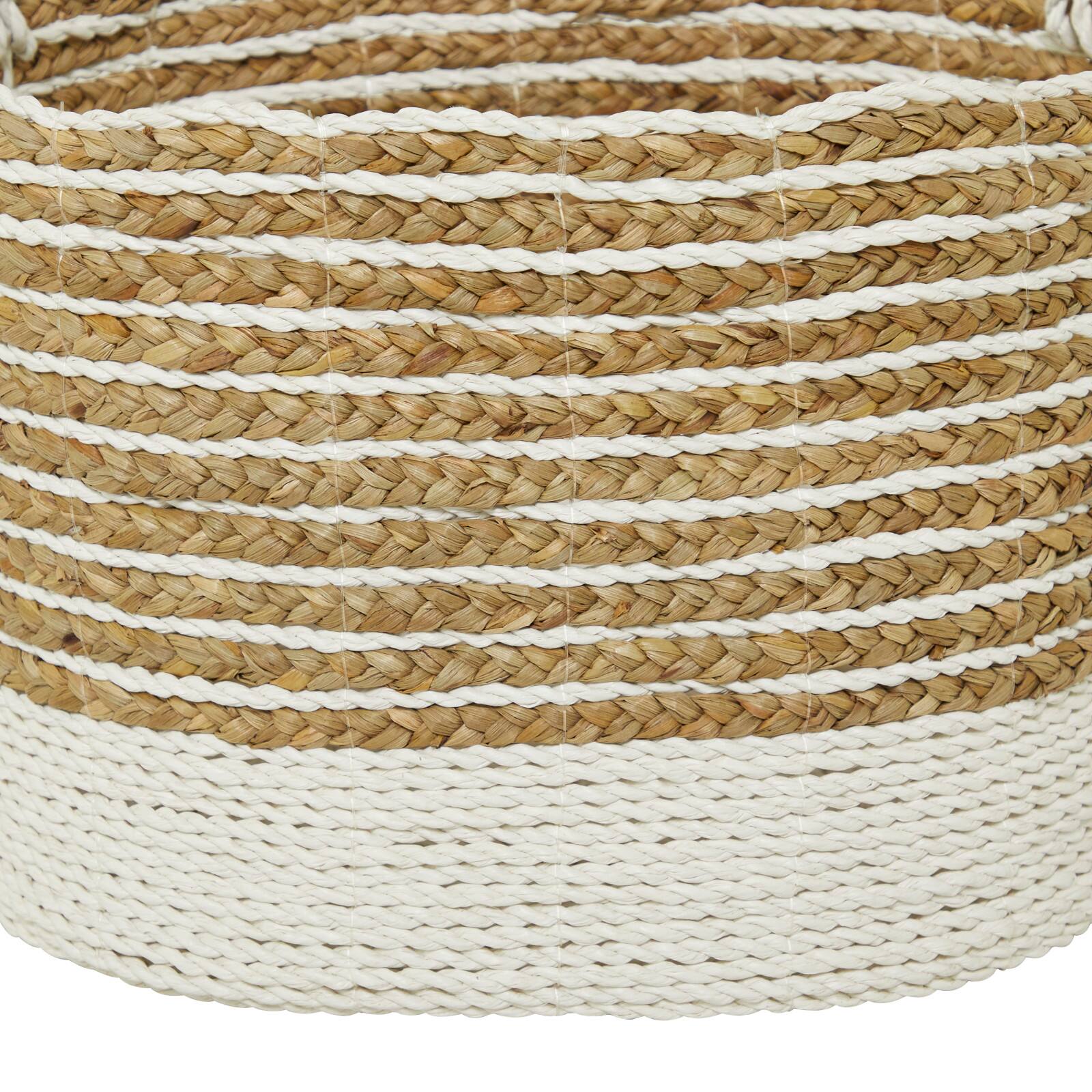 Brown Seagrass Bohemian Storage Baskets