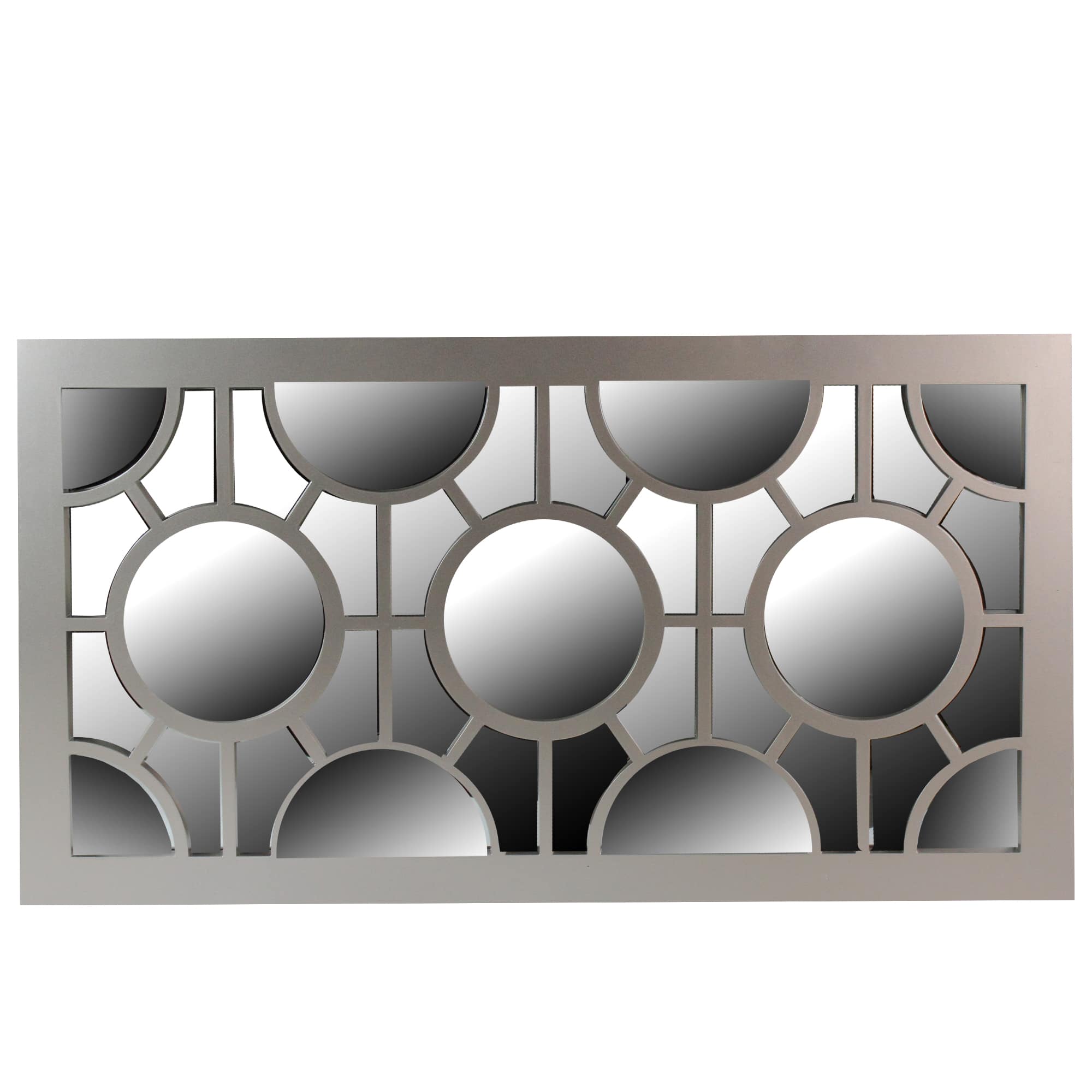 26" Metallic Gray Geometric Rectangular Wall Mirror By Northlight | 14.25" x 26" | Michaels®