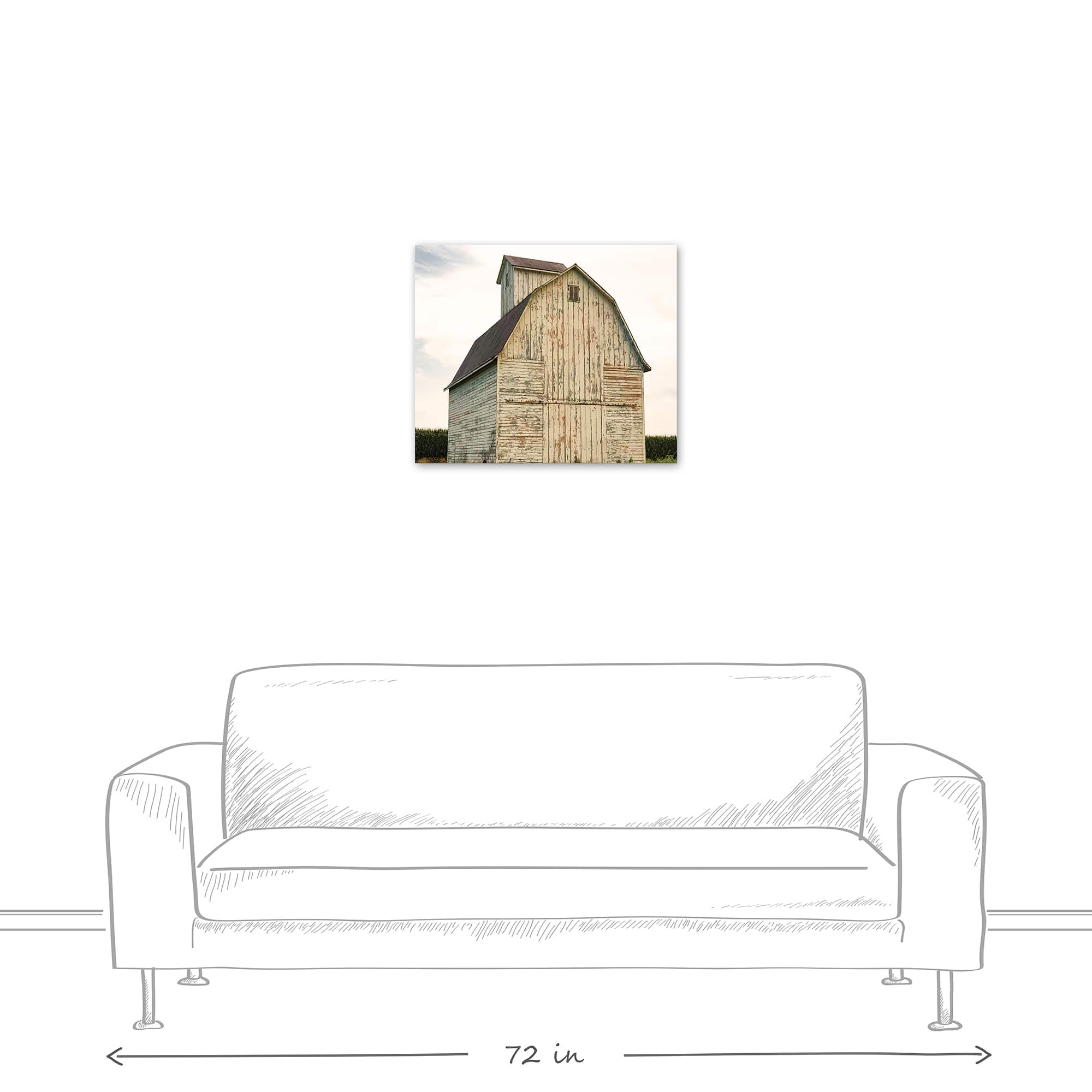 Weathered Autumn Barn Canvas Wall Art