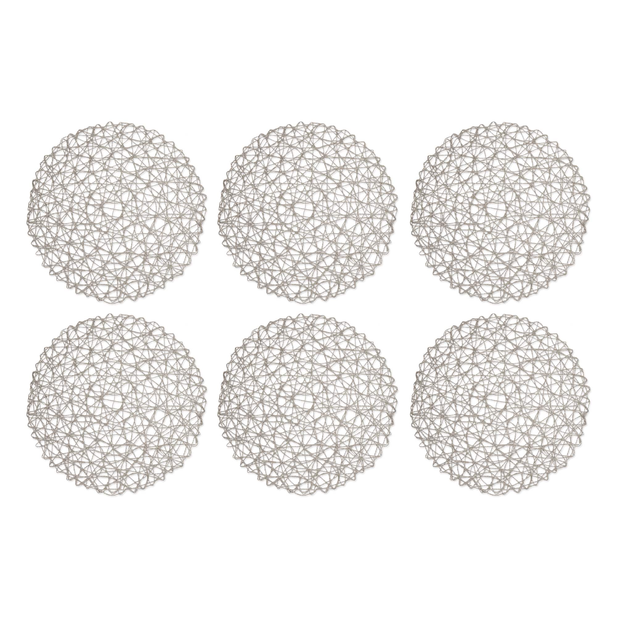 DII® Woven Paper Round Placemats