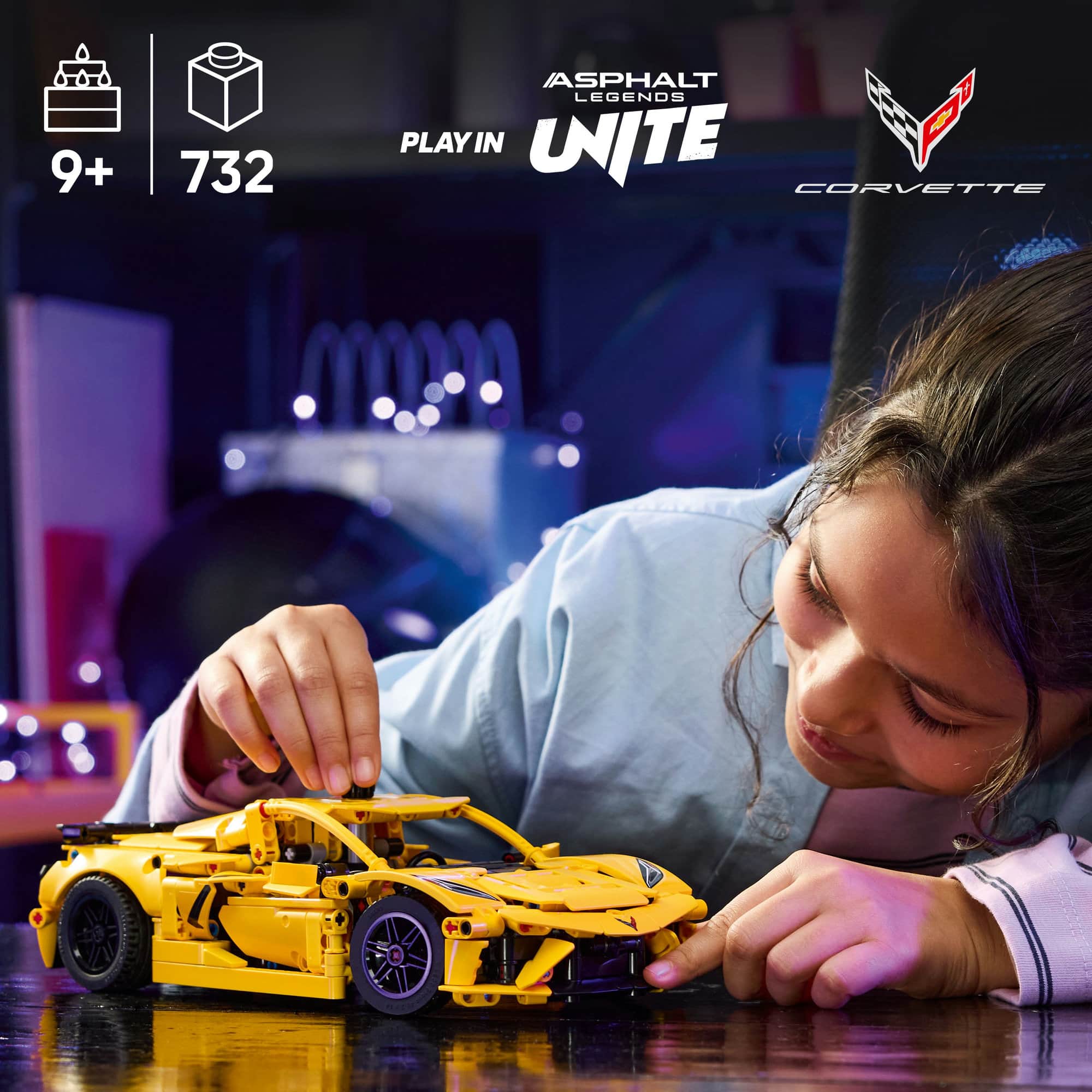 LEGO® Technic™ Chevrolet Corvette Stingray Car Model Kit Vehicle Toy 42205