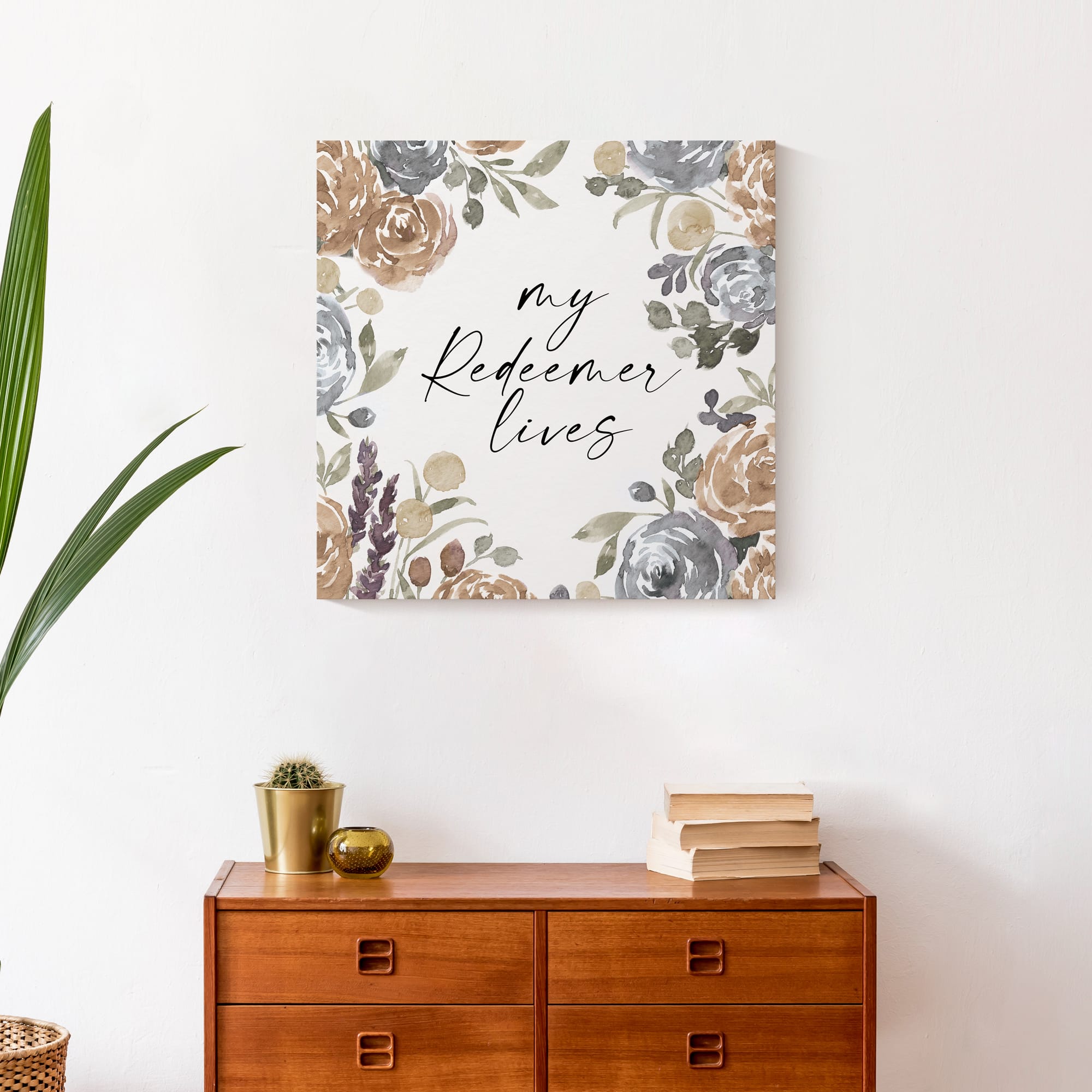 My Redeemer Lives Canvas Wall Art