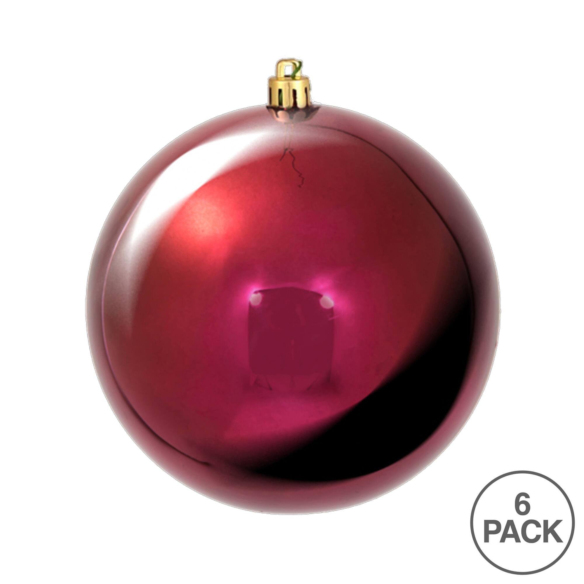Vickerman 4" Shiny Ball Ornaments