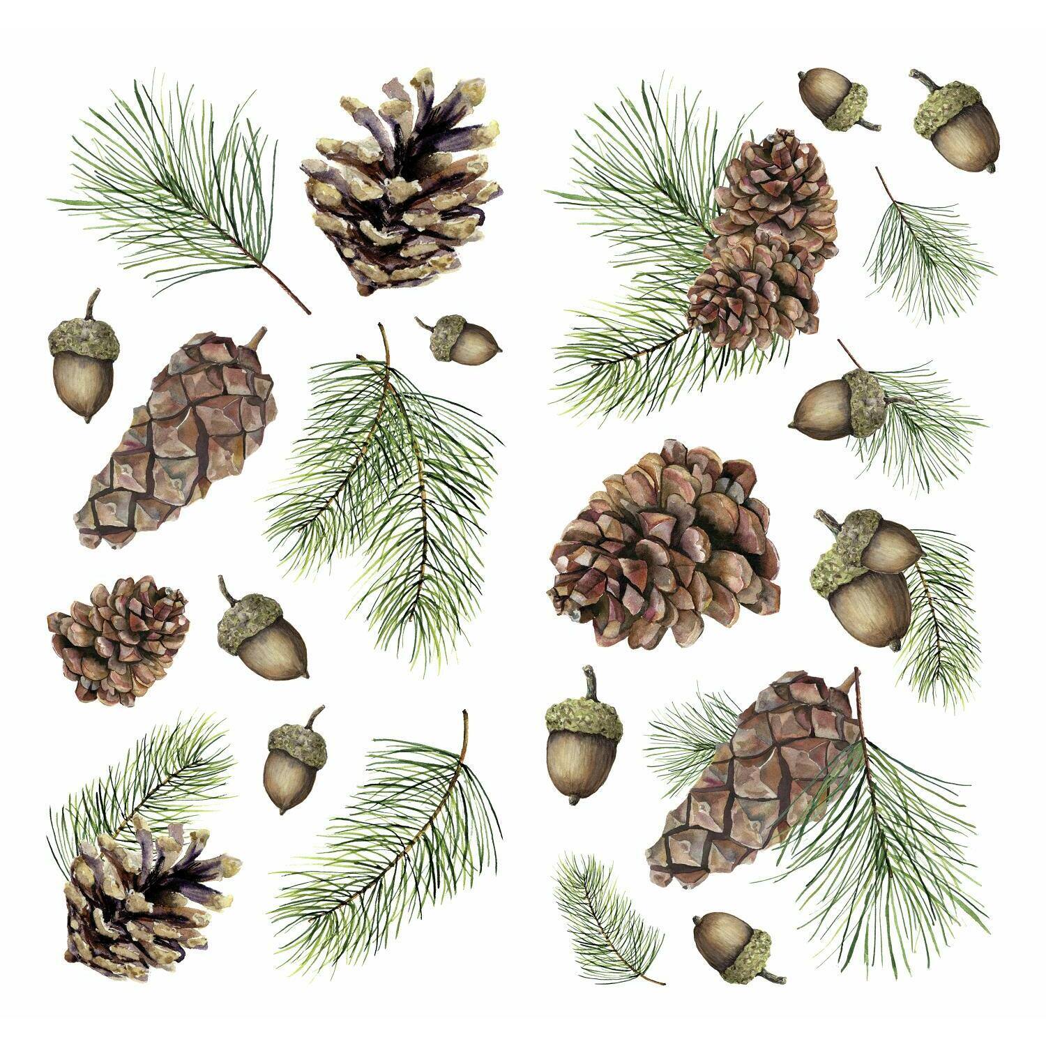 RoomMates Acorn & Pinecone Peel & Stick Wall Decals