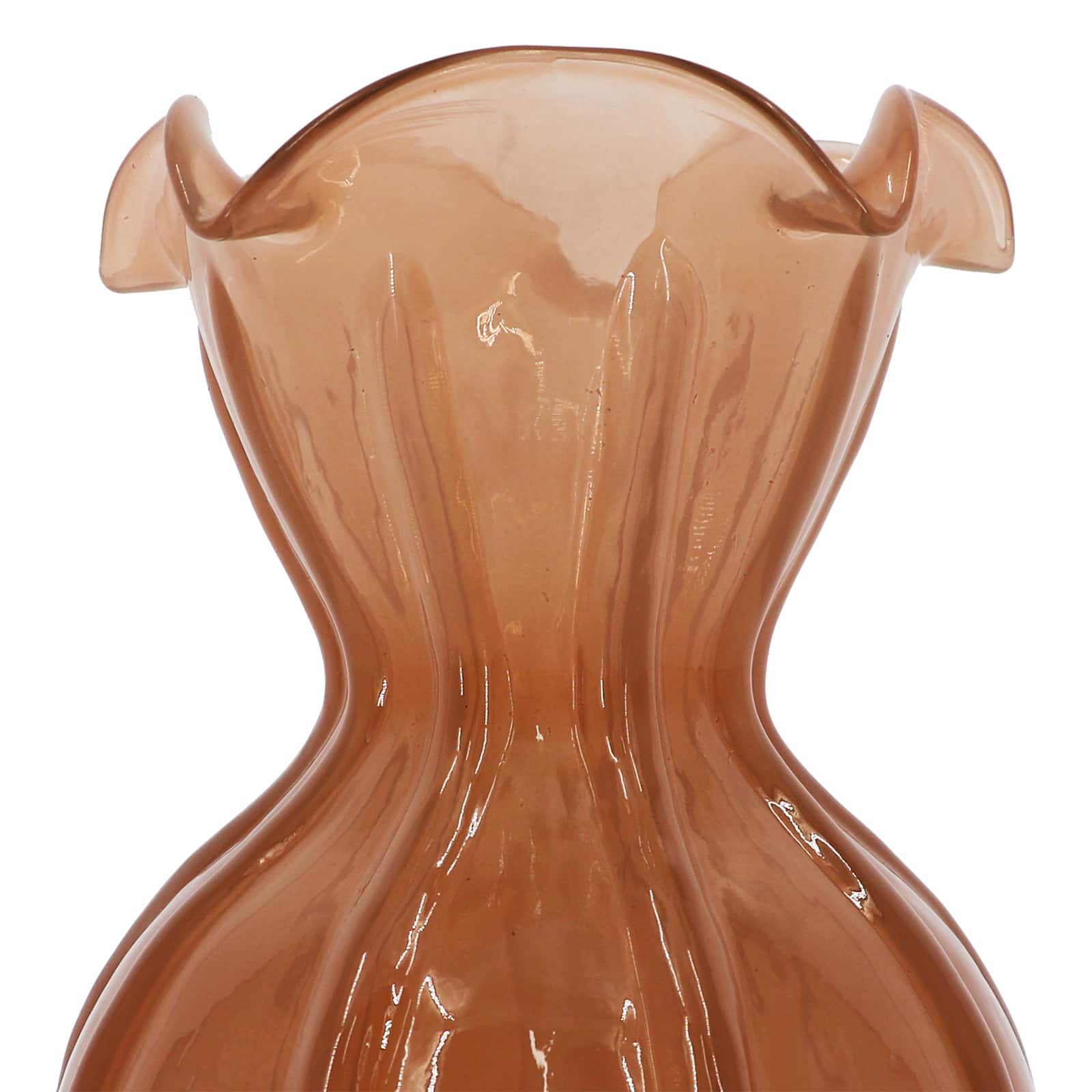 8.5" Taupe Glass Vase by Ashland®