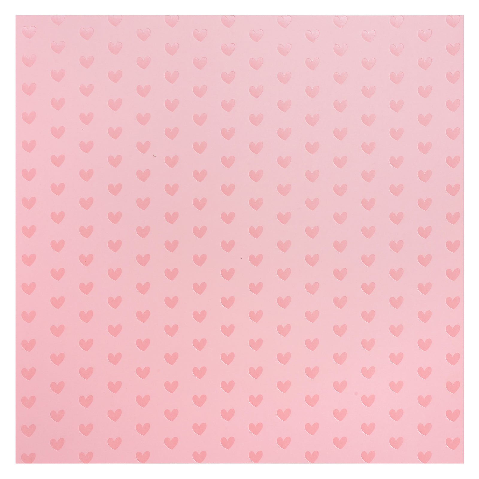Pink Foil Heart Paper by Recollections®, 12" x 12"