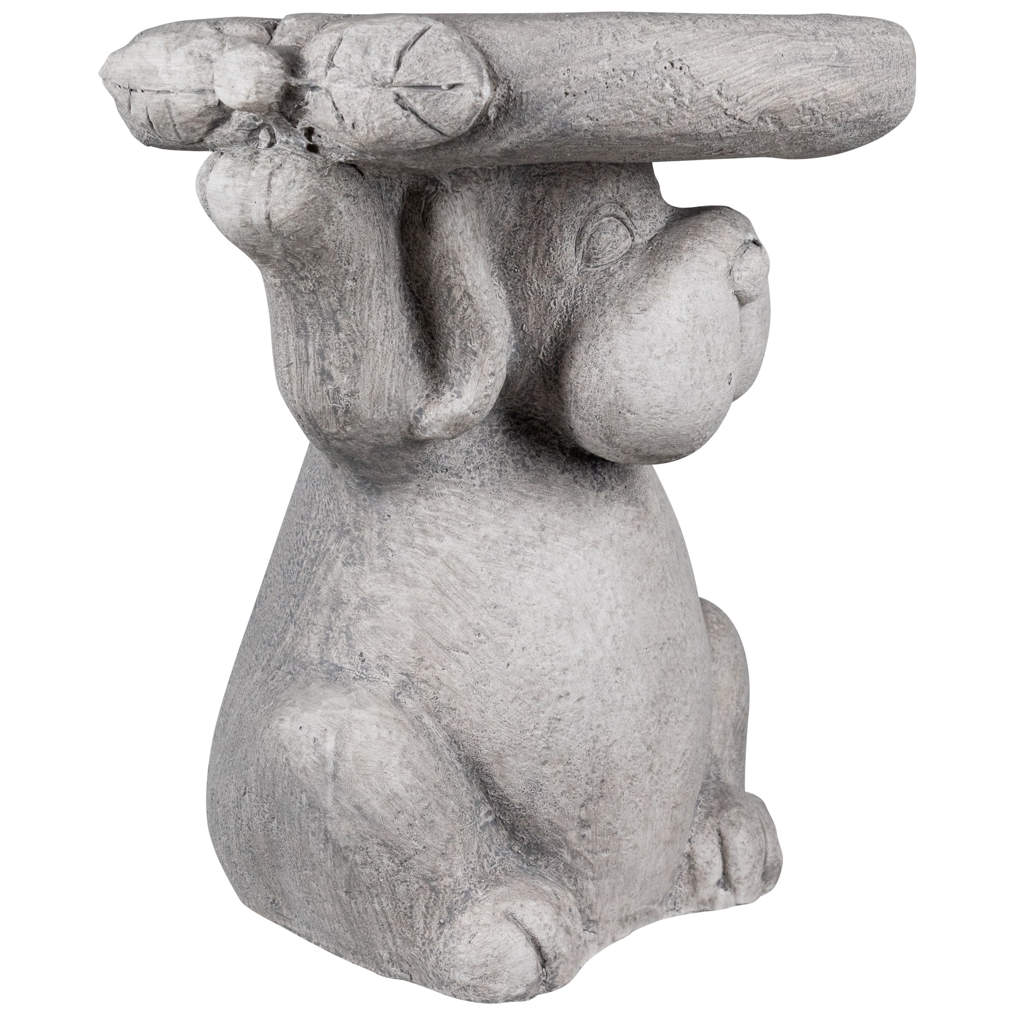 Dog Outdoor Garden Plant Stand - 12.25" - Gray
